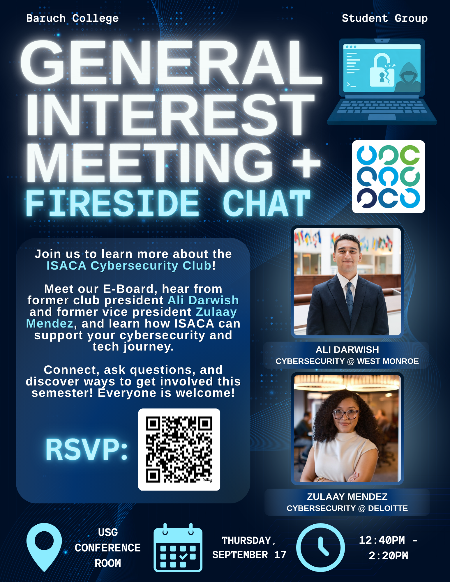 General Interest Meeting + Fireside Chat