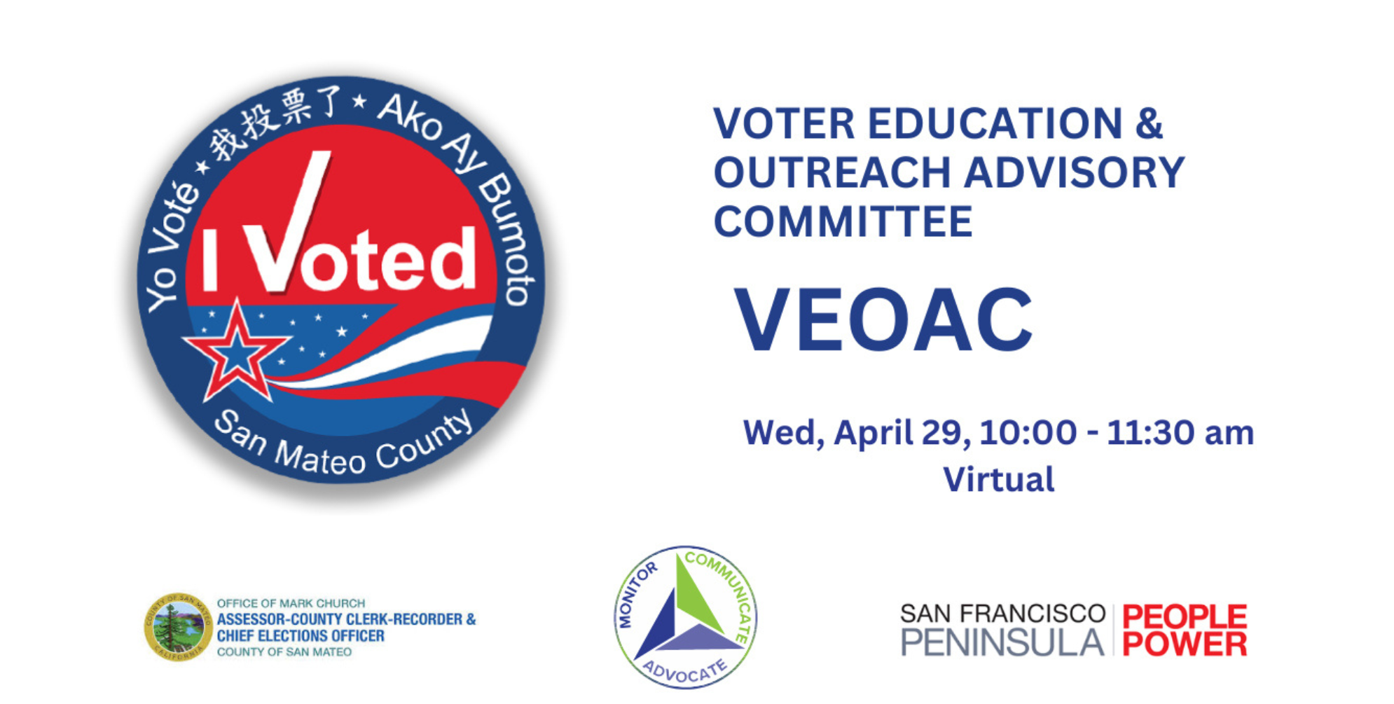 Voter Education and Outreach Advisory Committee (VEOAC) 
