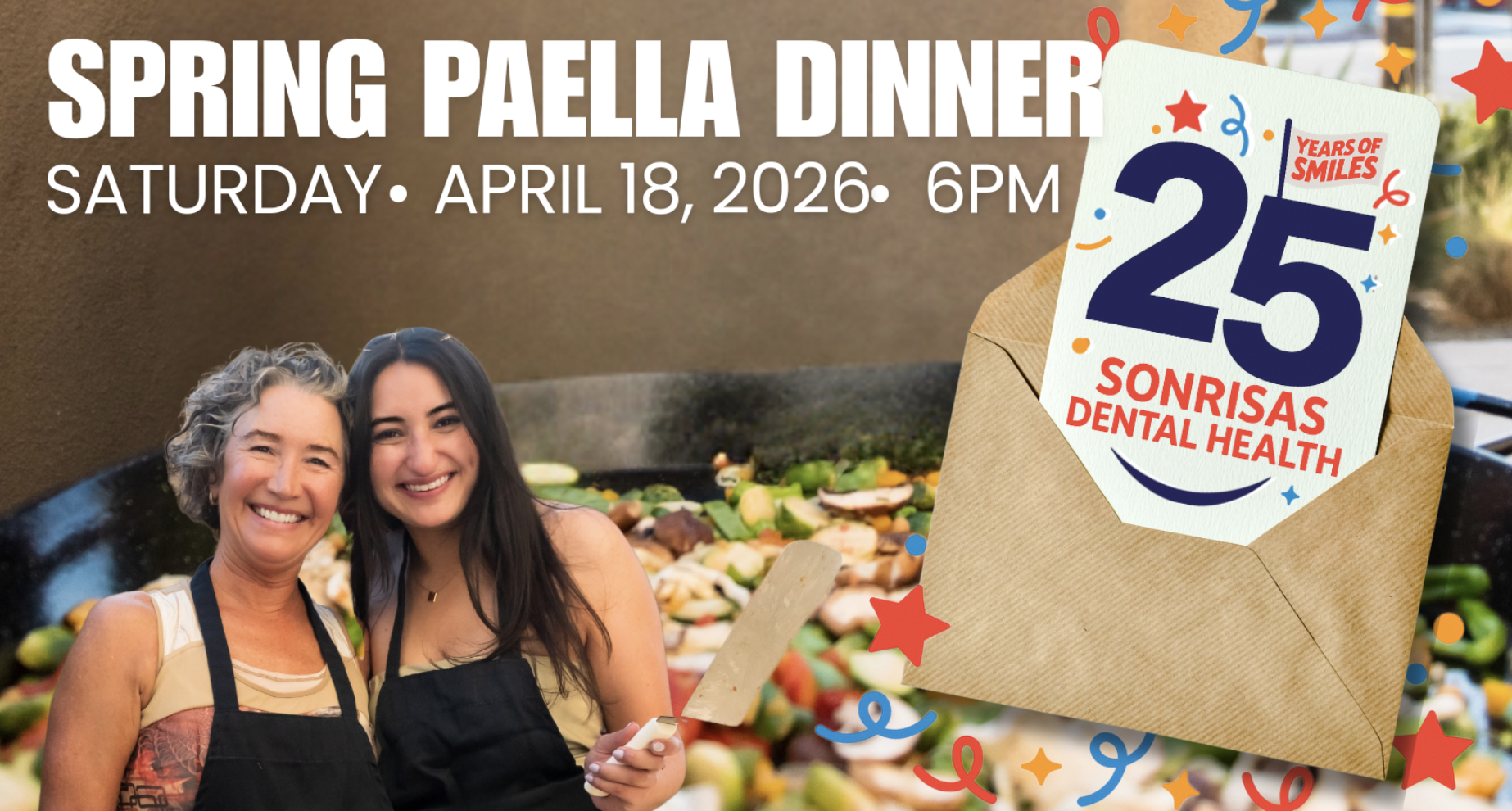Sonrisas Dental Health: Spring Paella Dinner: A Coastside Cooking for a Cause