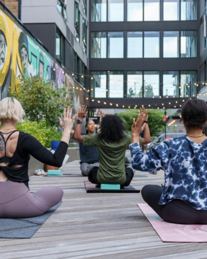 IN-PERSON SESSIONS: gentle yoga, mindfulness meditation, breathwork & sound healing