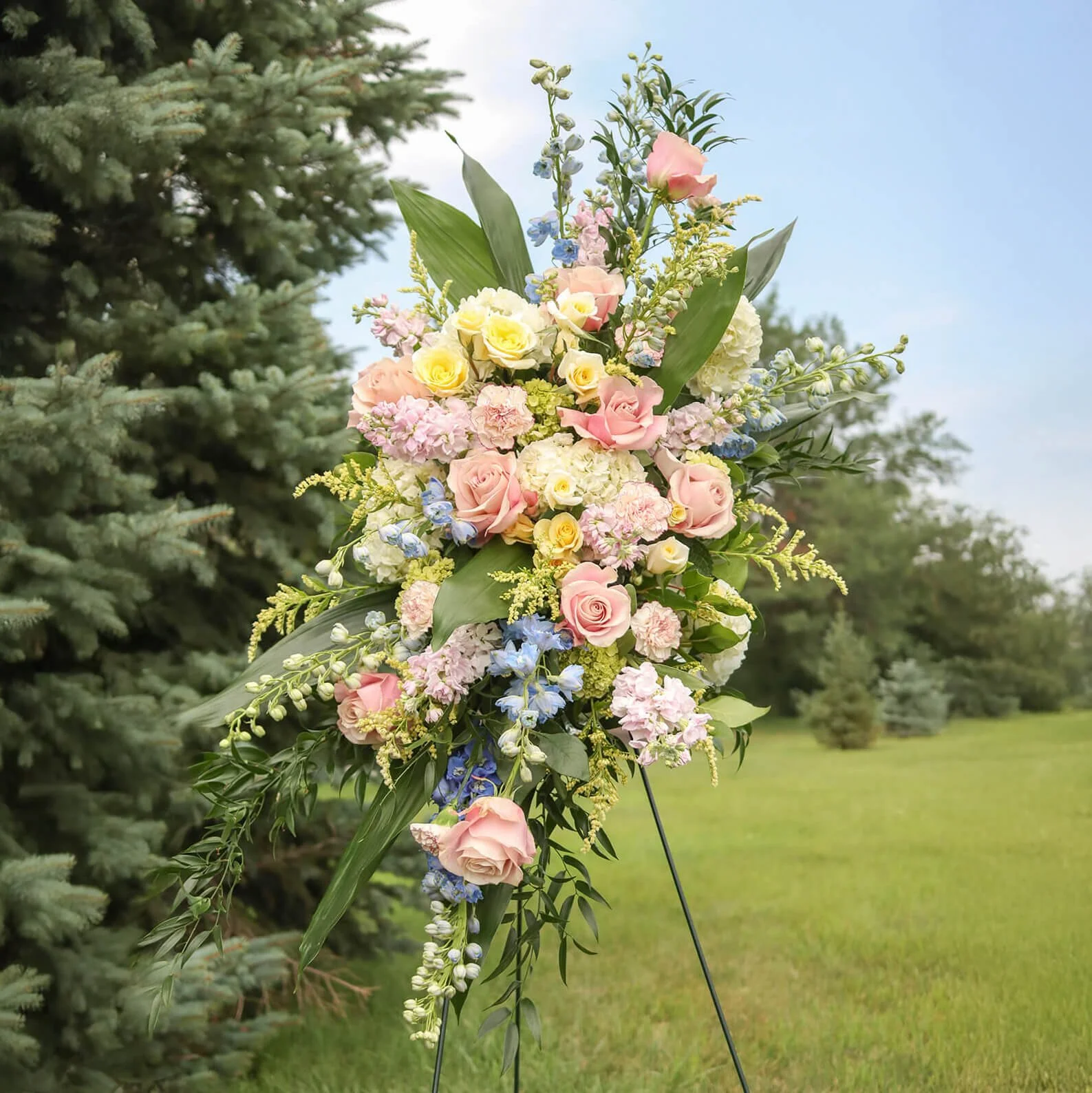 Pastel Wildflower Standing Spray