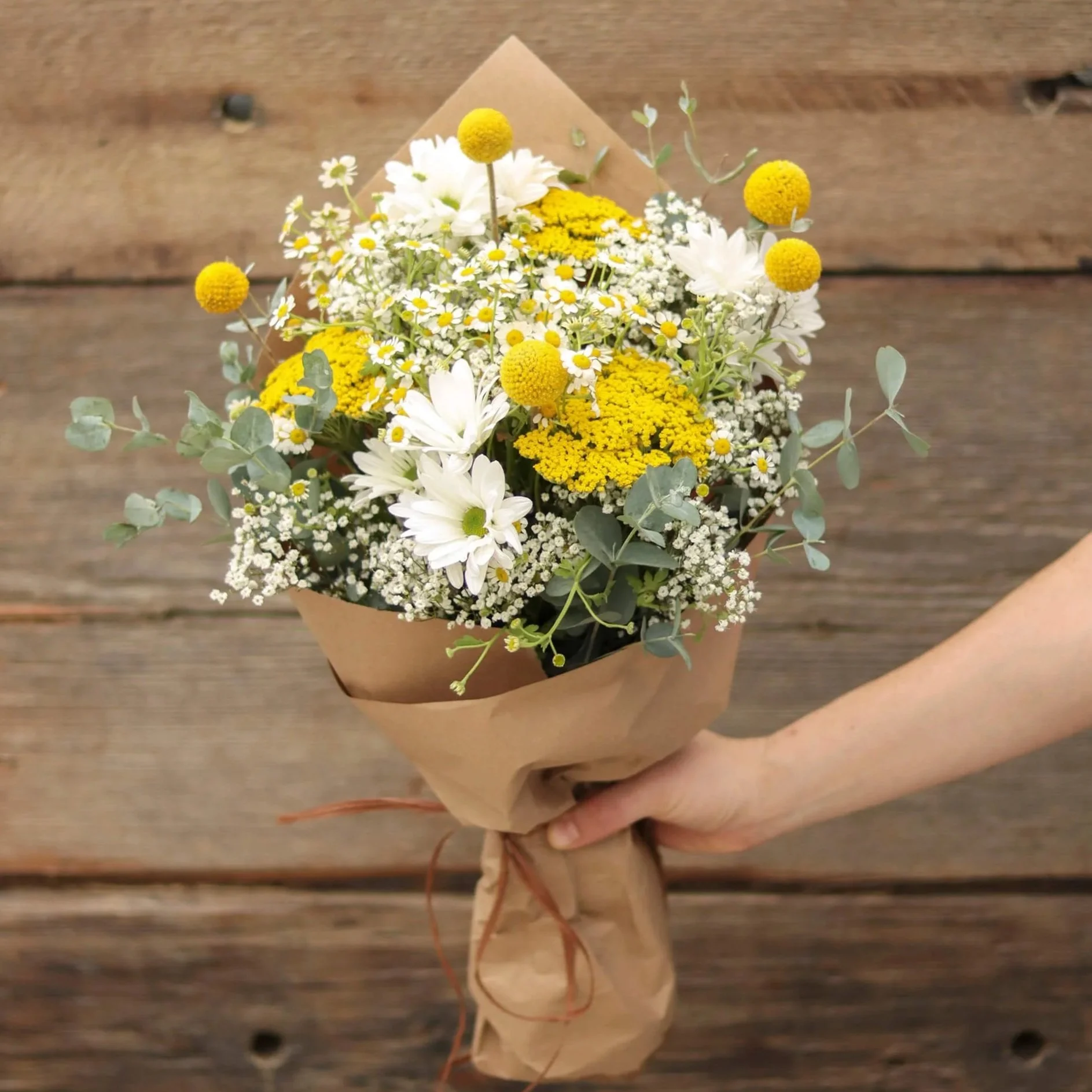 Wild Honey Wrapped Bouquet