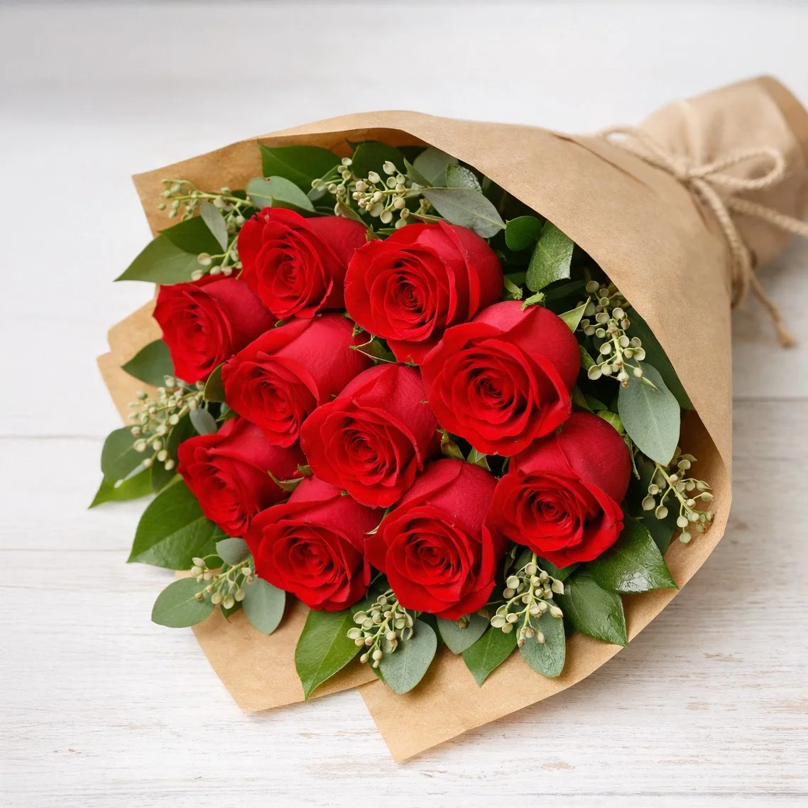 Wrapped Rose Bouquet