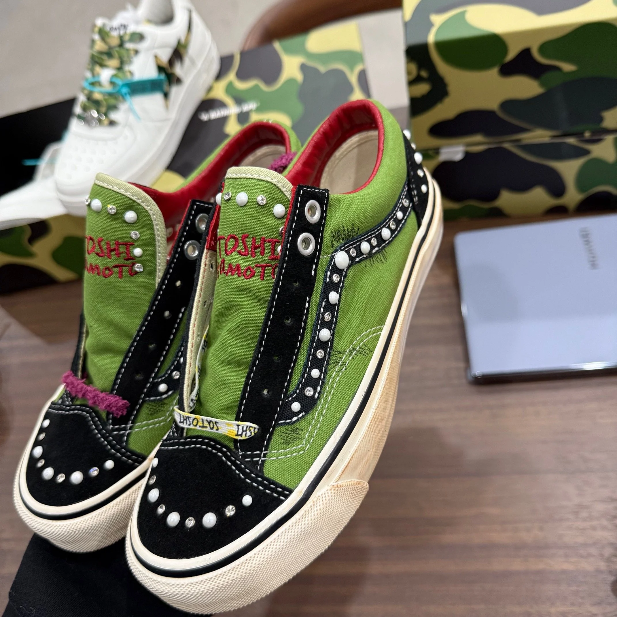 green satoshi vans