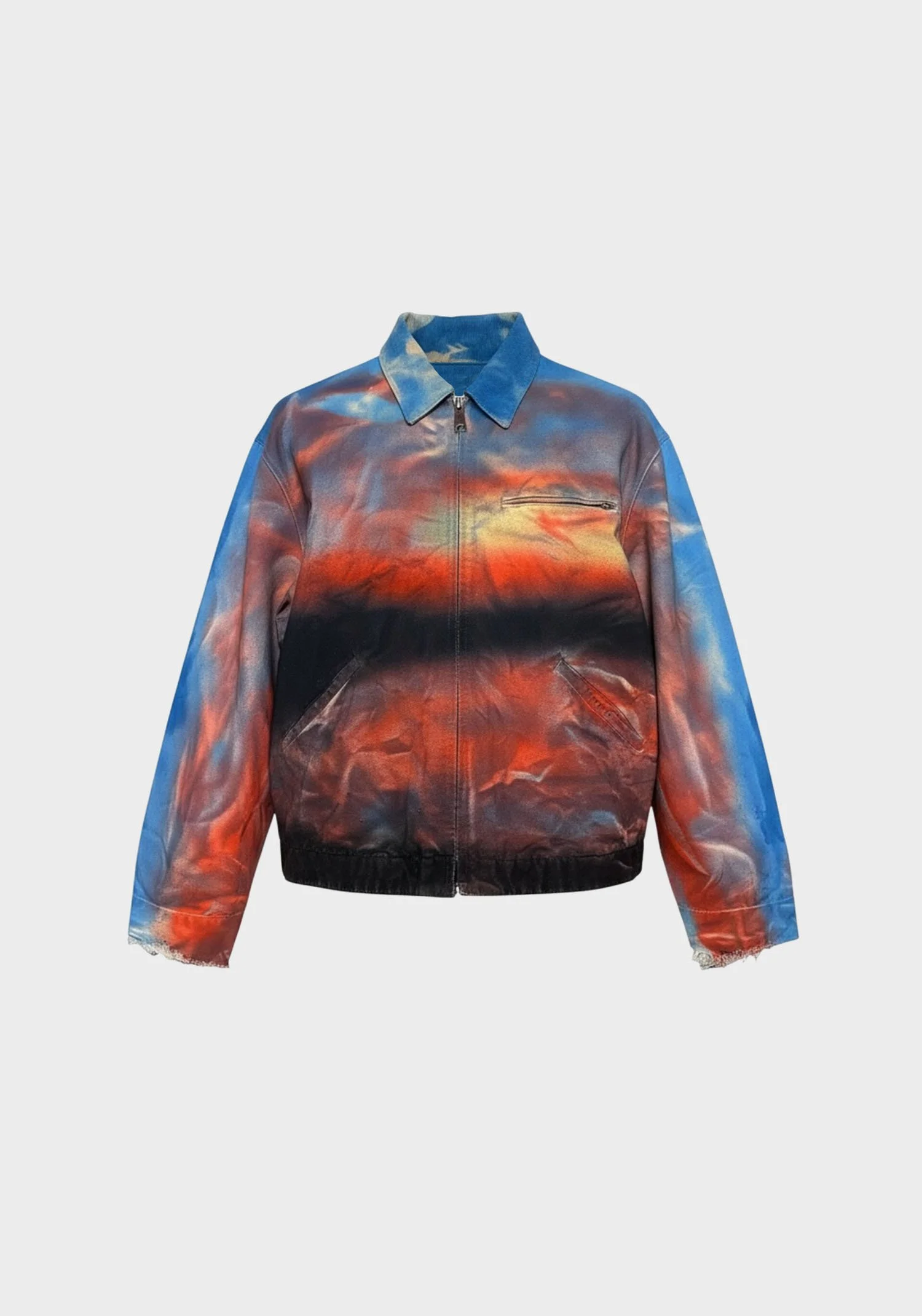 Canvas blouson jacket