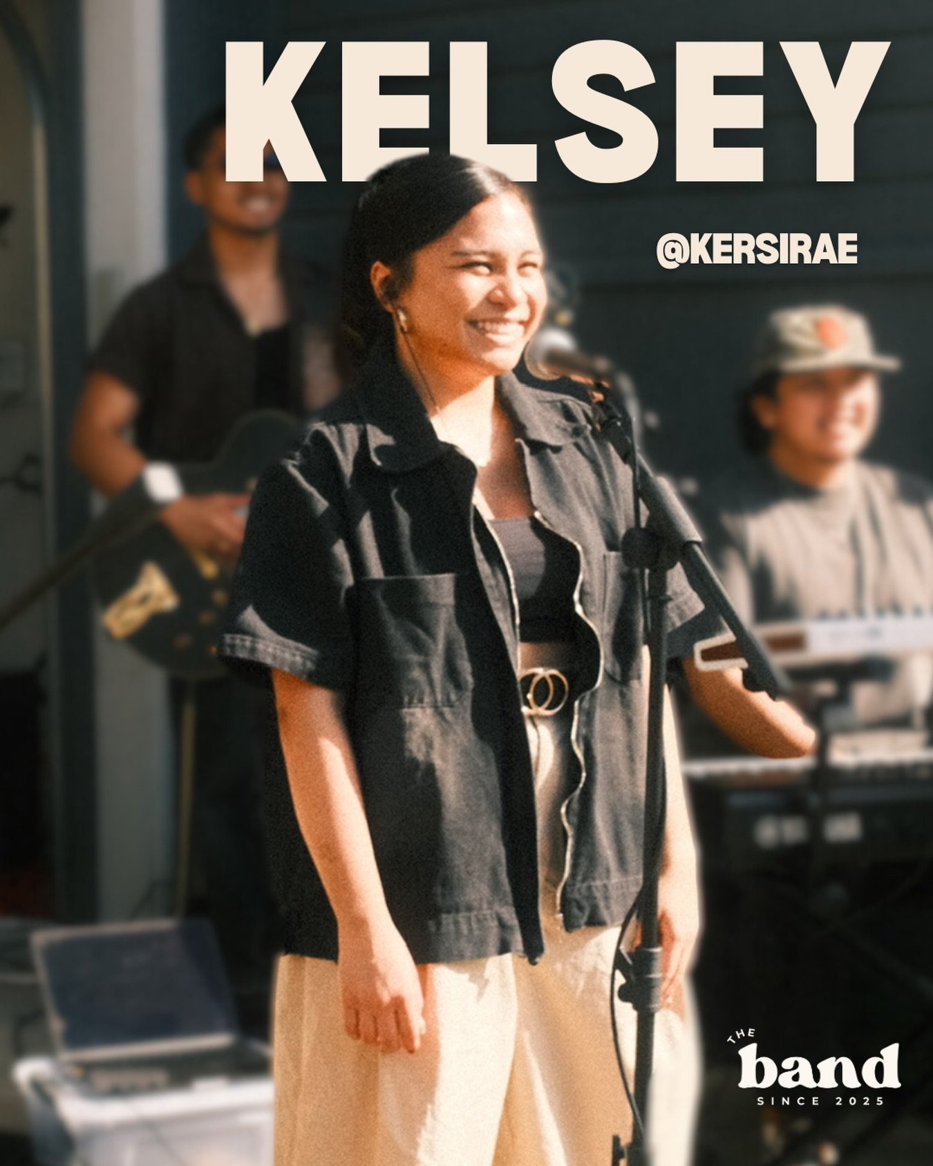 🎶 MEET THE BAND: KELSEY 🎤

Hey y&rsquo;all, Kelsey here! I started singing at 4 years old in an Asian American performing arts group before joining my church choir, and eventually singing in community, high school, and college choirs. I grew up har