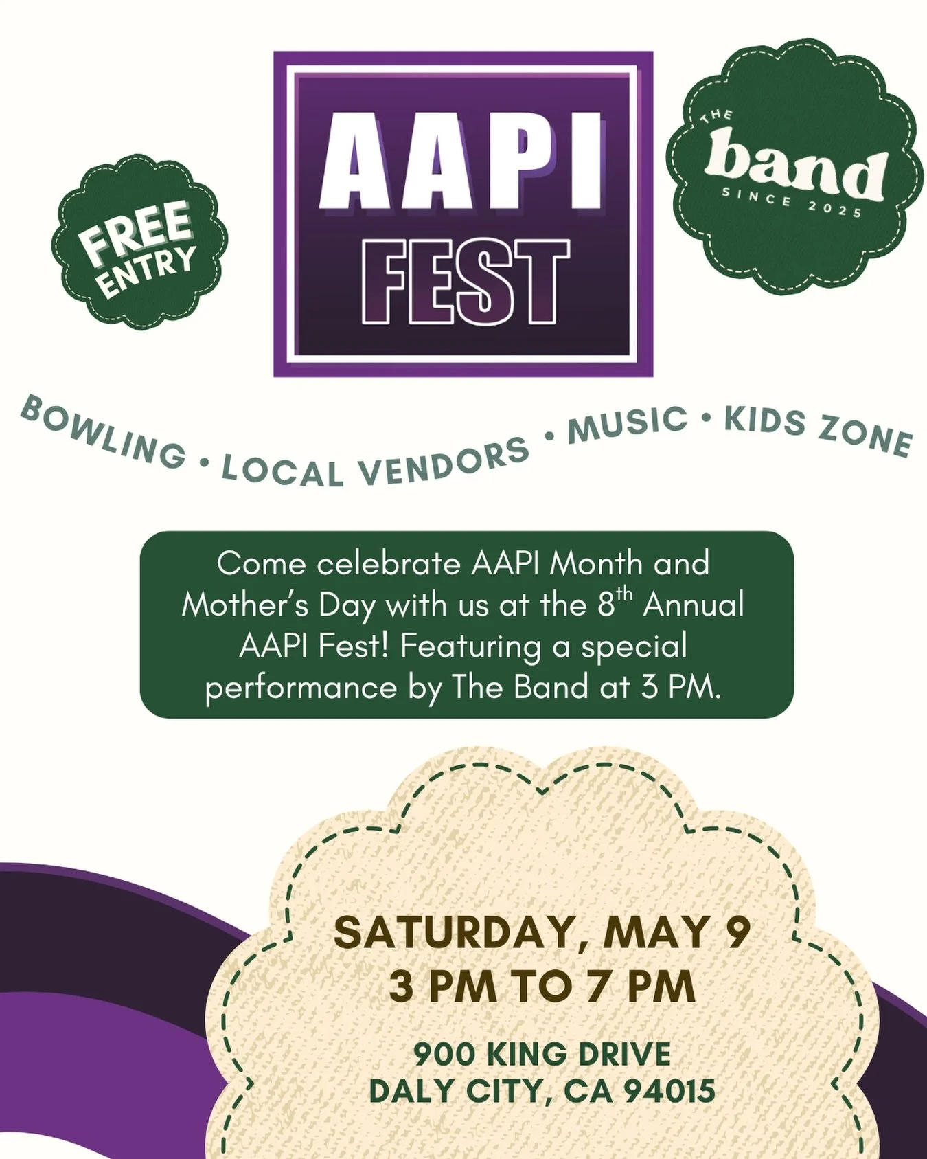 catch us live at AAPI Fest this saturday, may 9th at classic bowling center in daly city! 🎶

this event is all about celebrating AAPI culture, creativity, and community. there will be local artists, arts + crafts vendors, musicians, and performers a