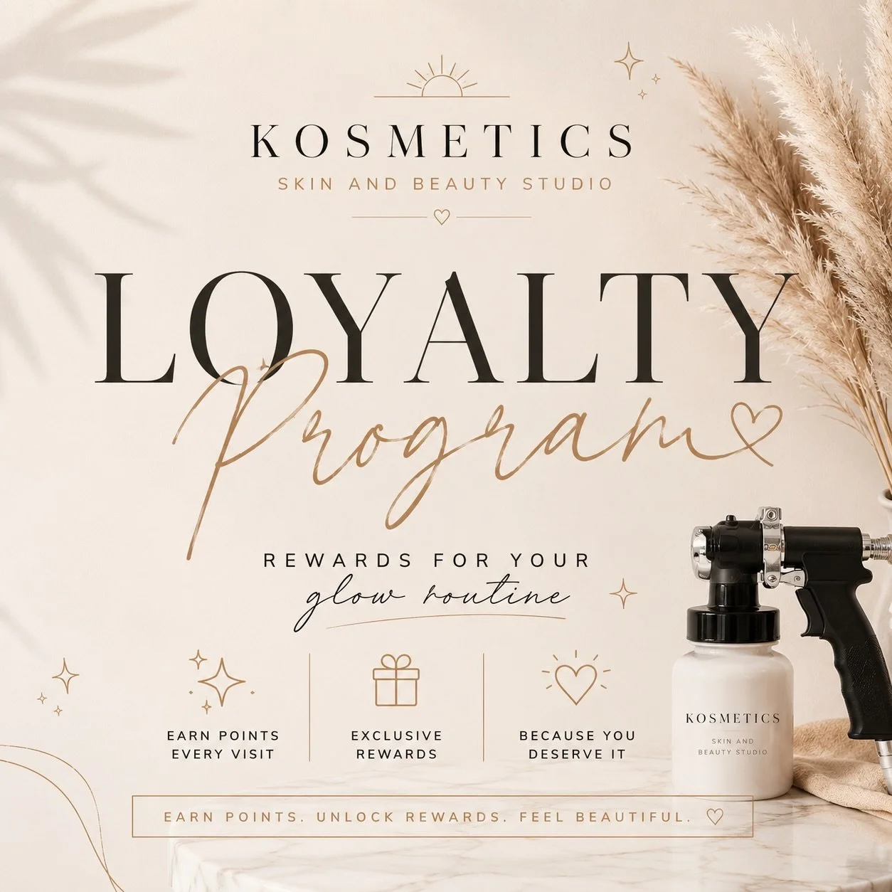 ✨ Rewards just got even better ✨

With our new booking platform, we&rsquo;ve officially launched our Loyalty + Referral Program at Kosmetics 🤍

Every completed appointment automatically earns you 5 points, and as your points grow, so do your rewards