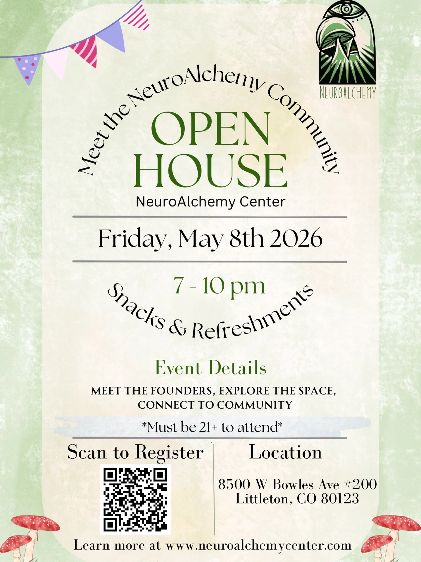 We are so excited to open up our healing center to the community!

Come get a feel for our center and learn what we&rsquo;re all about.

We&rsquo;re so excited to see you! RSVP Link in Bio!

~ Mikki, Avi, Vince, Cindi