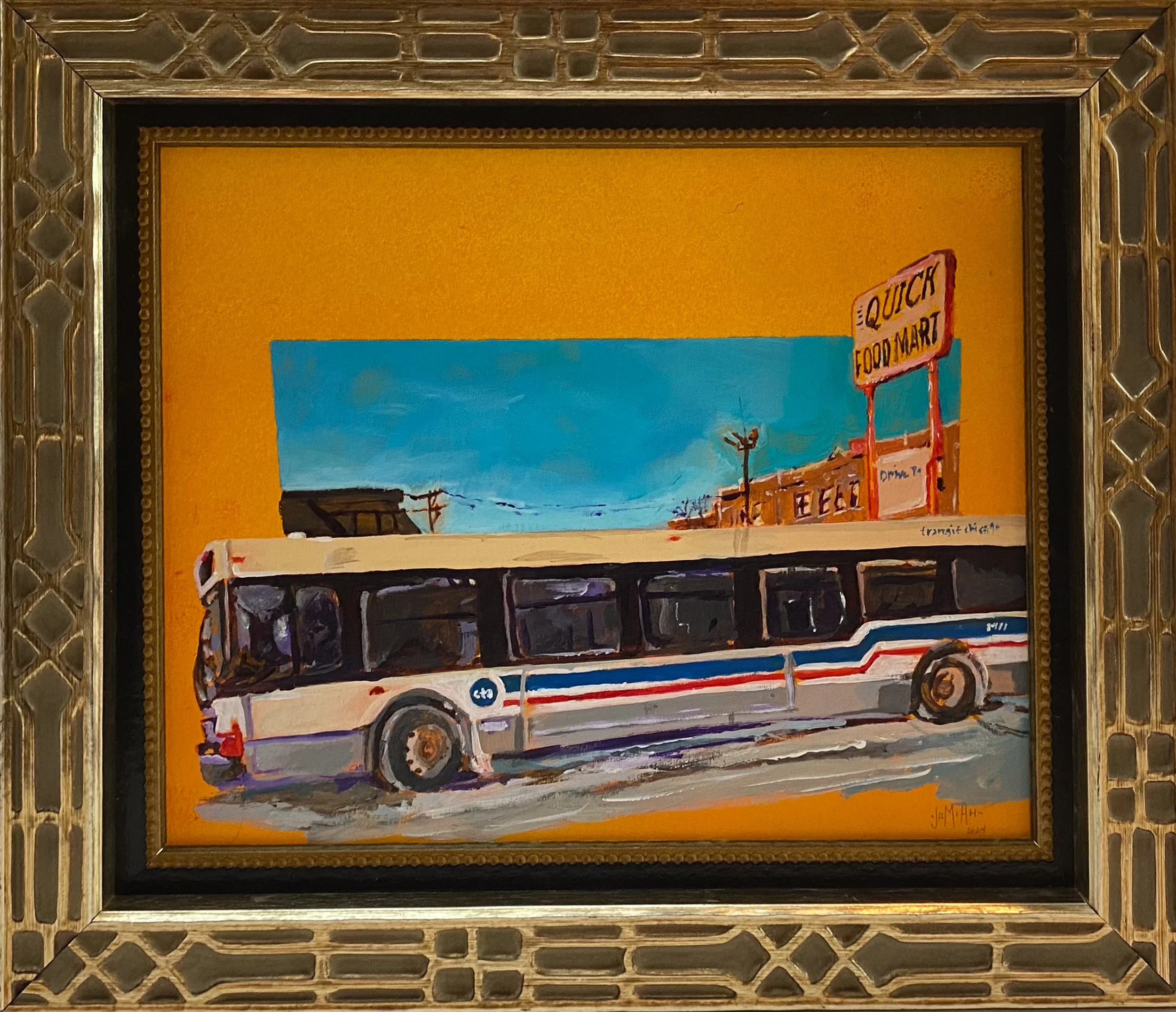 Westside Scenic Route, acrylic on wood panel 2024