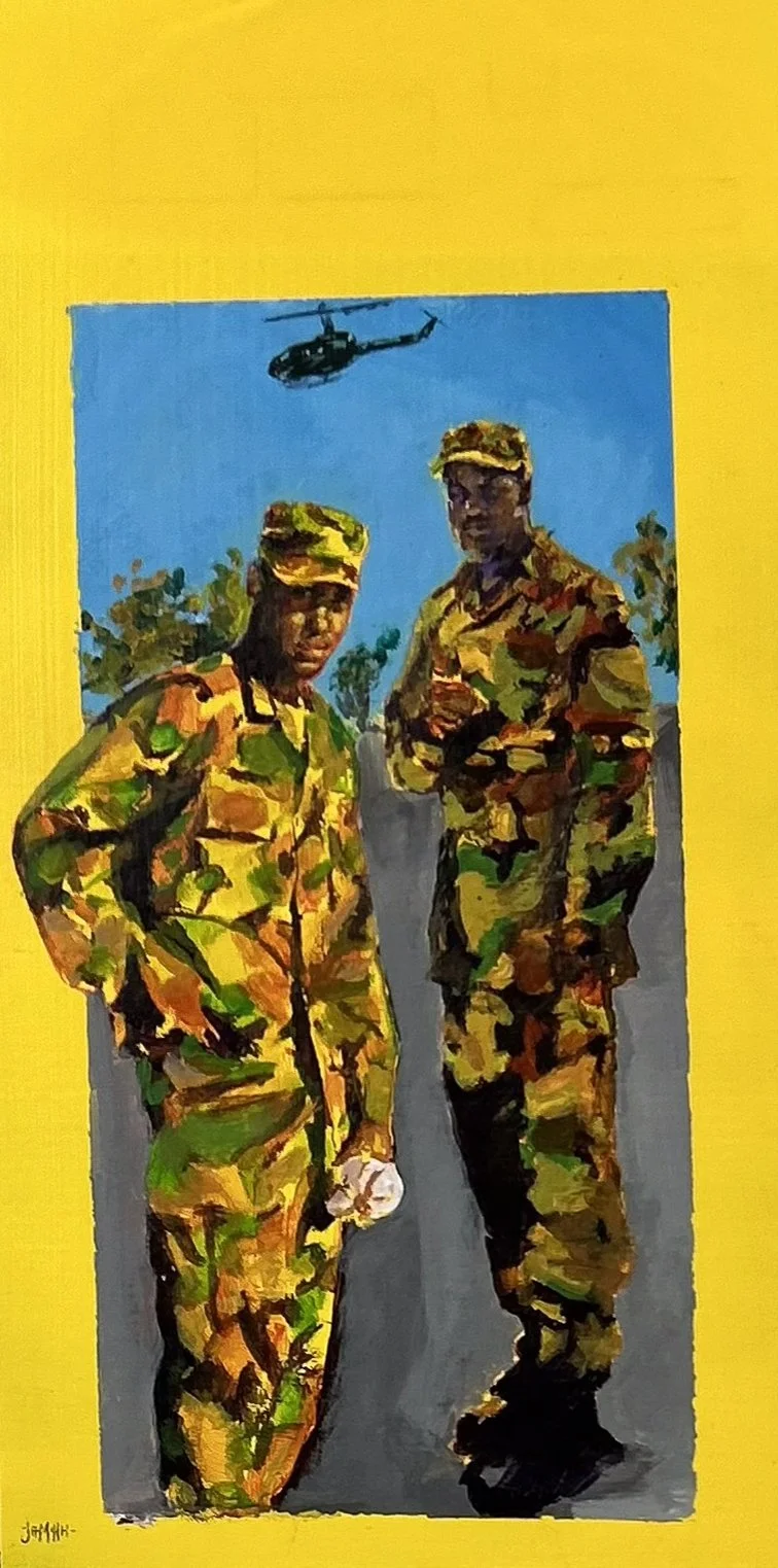 Be All You Can Be, acrylic on wood panel 2024