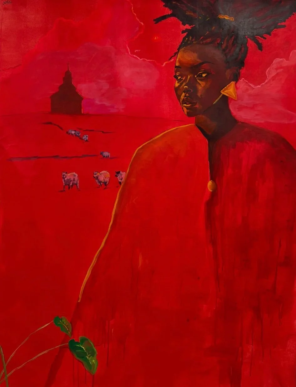 The Reckoning, acrylic on linen, 2025