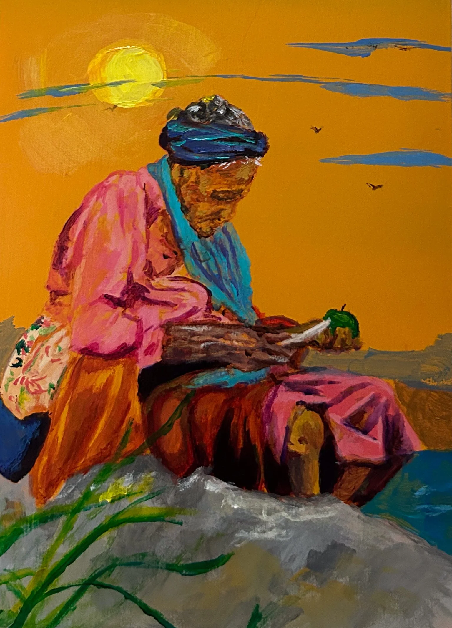Take Your Time, acrylic on wood panel 2024