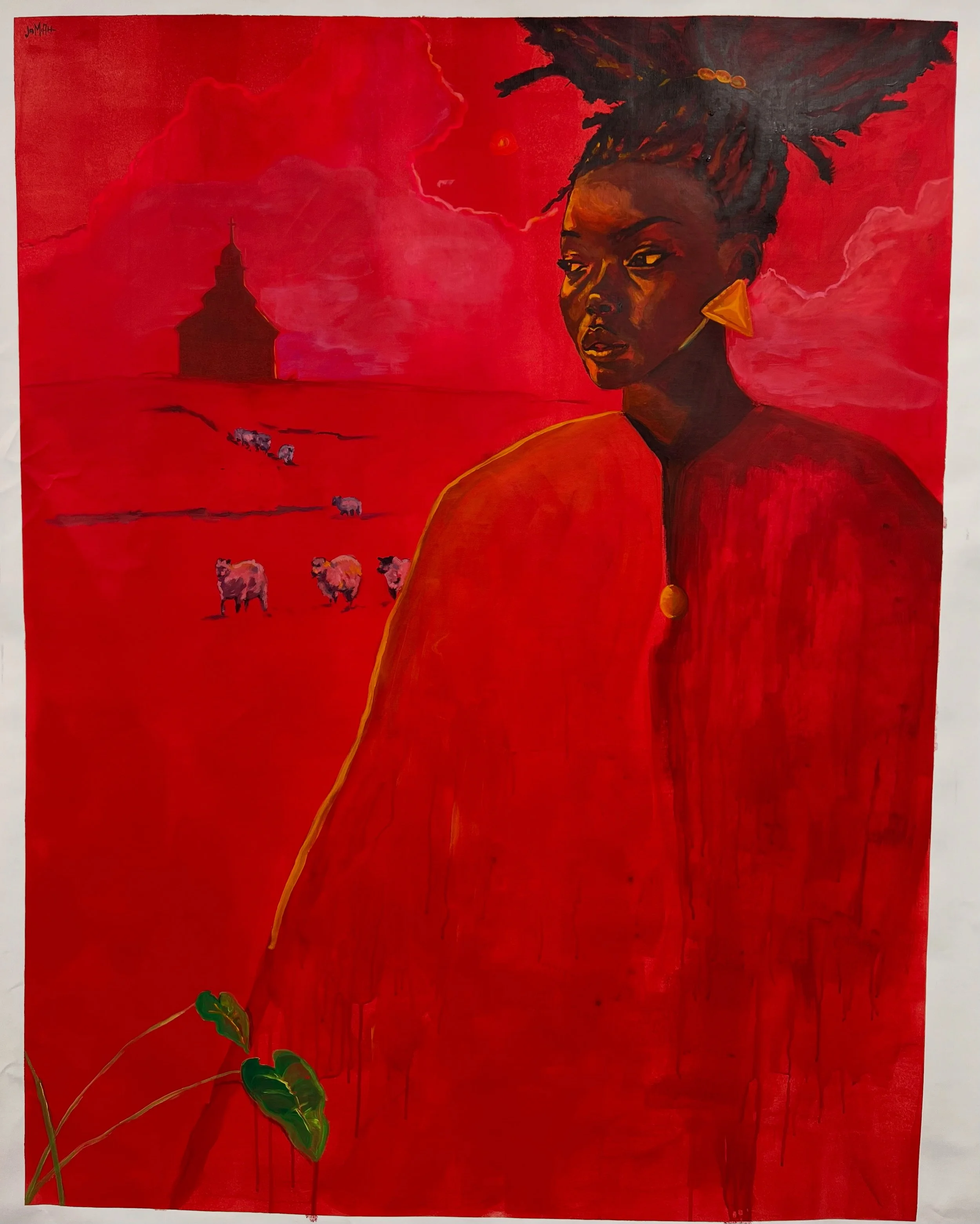 The Reckoning, acrylic on linen, 2025