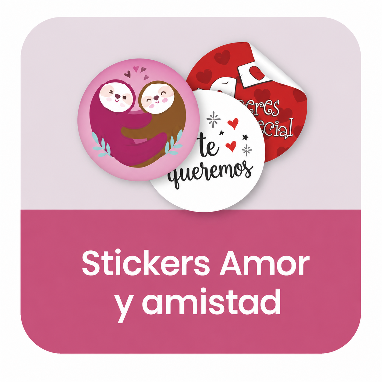 Stikers Día del amor y la amistad