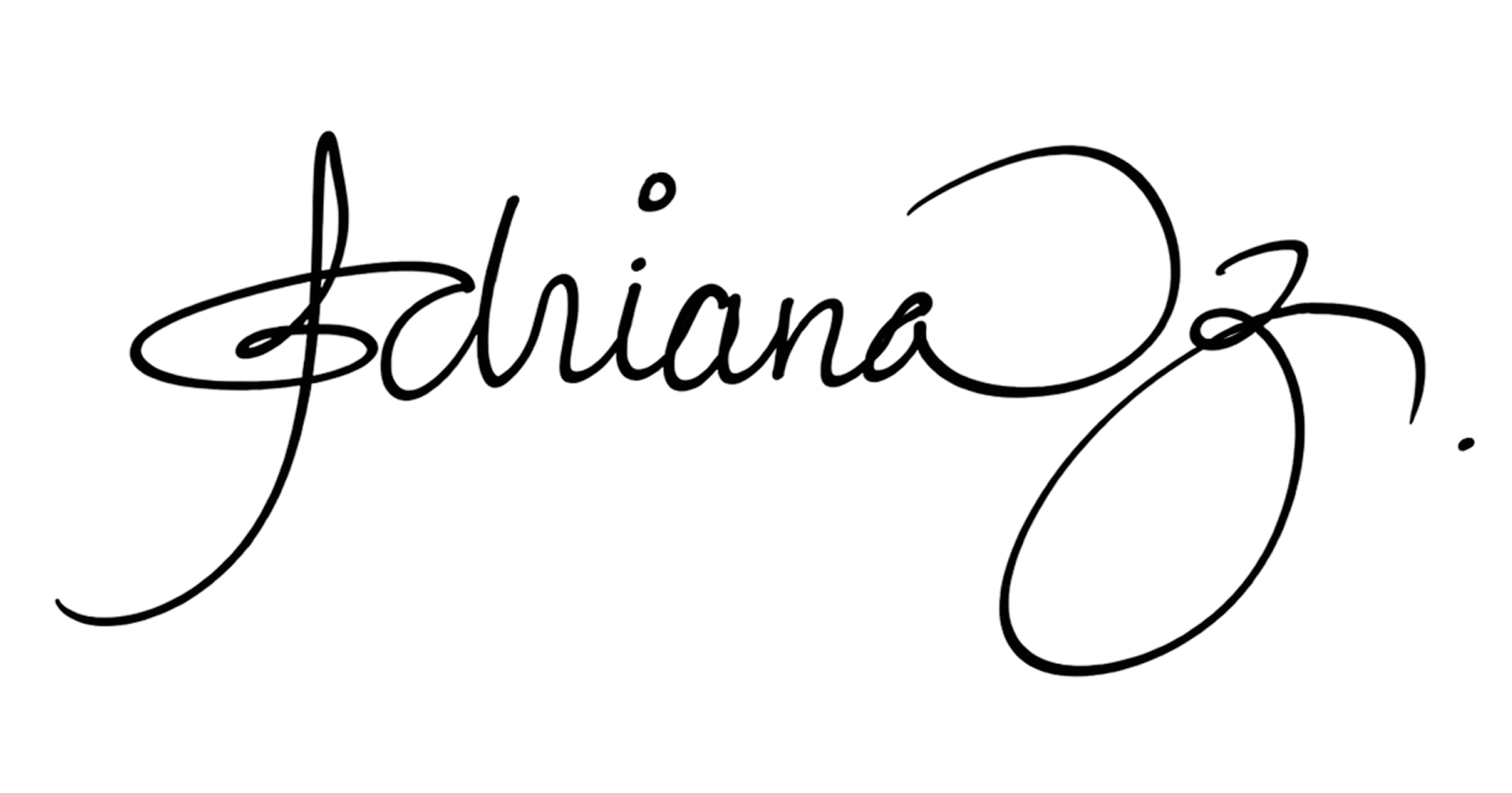 Firma en estilo de caligrafía que dice 'Diana'.