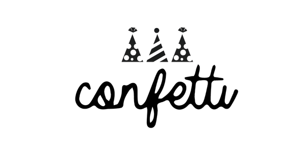Logo con tres sombreros de fiesta y la palabra 'Celebrar'