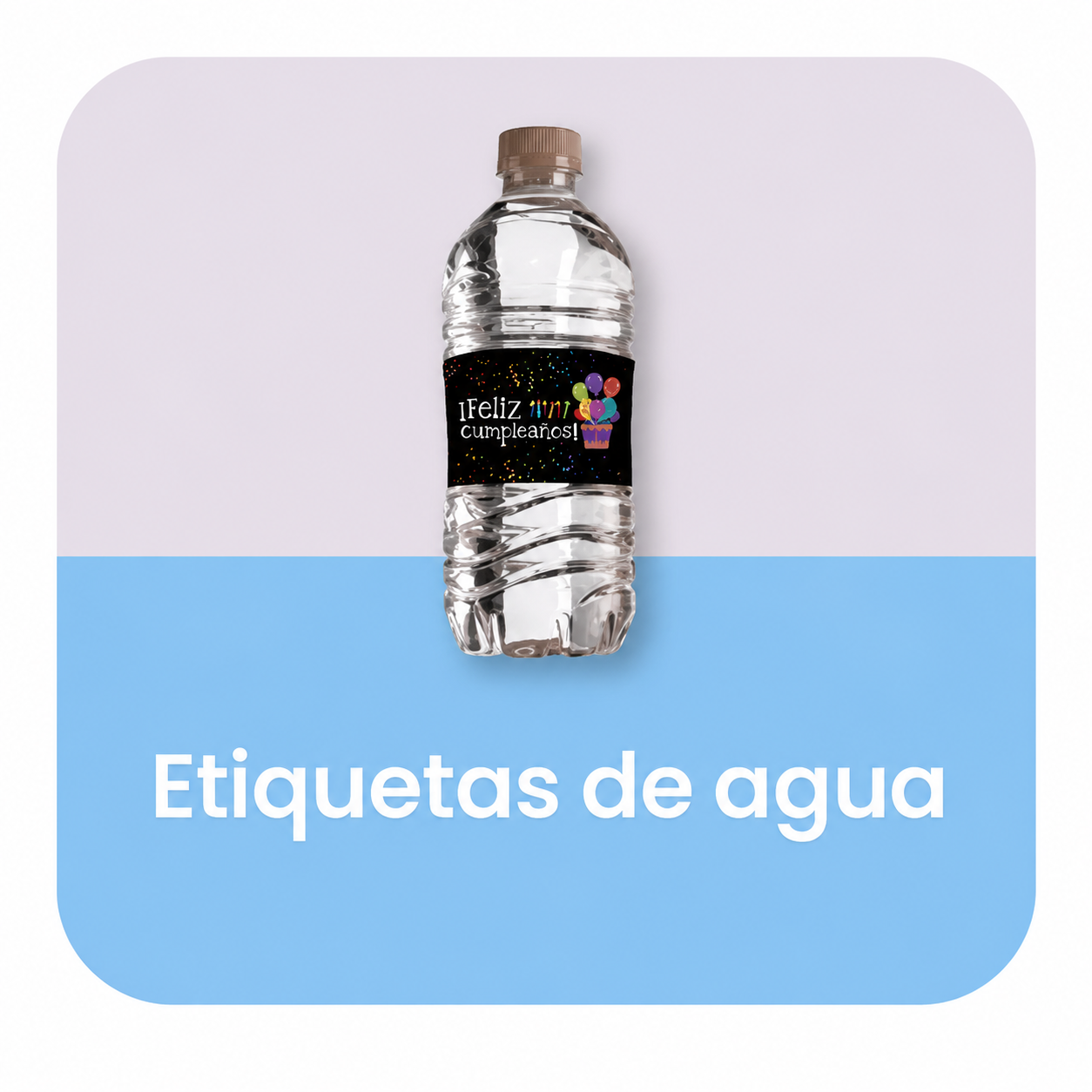 Etiquetas de agua