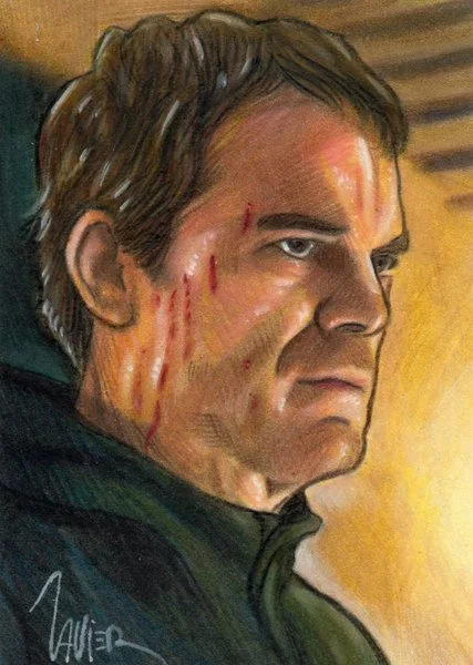 Sketch Card DEXTER Morgan Michael C. Hall