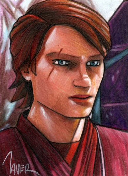 Sketch Card ANAKIN SKYWALKER Star Wars CLONE WARS