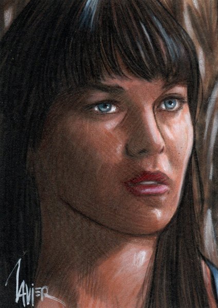Sketch Card XENA Lucy Lawless