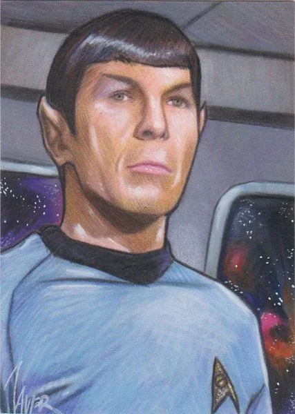 Sketch Card Mr. SPOCK Leonard Nimoy