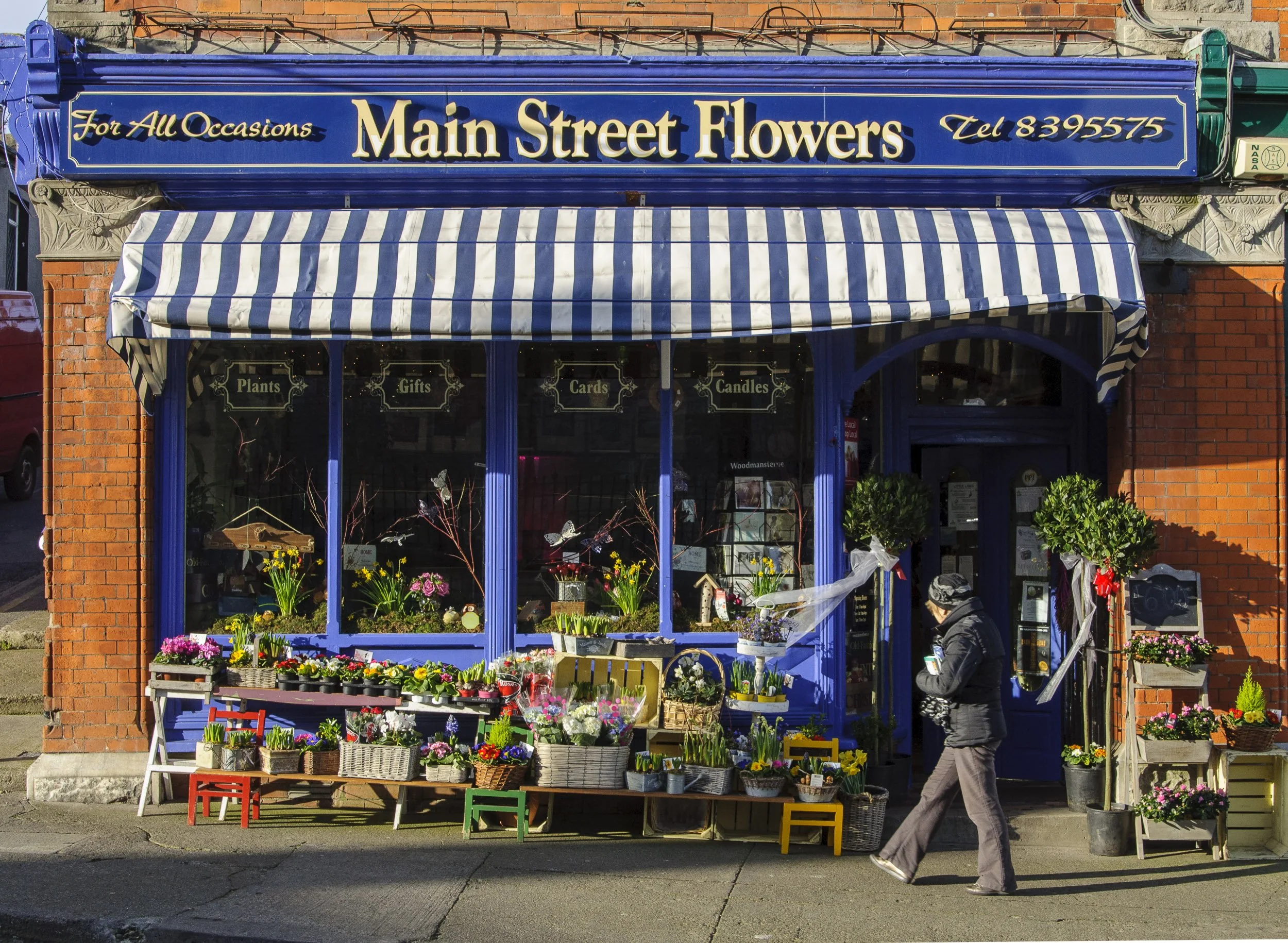 Una floristería en Howth