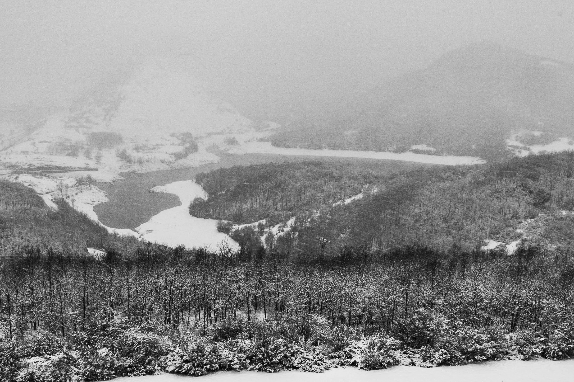 Vista desde el Parador de Cervera del Pisuerga, Palencia