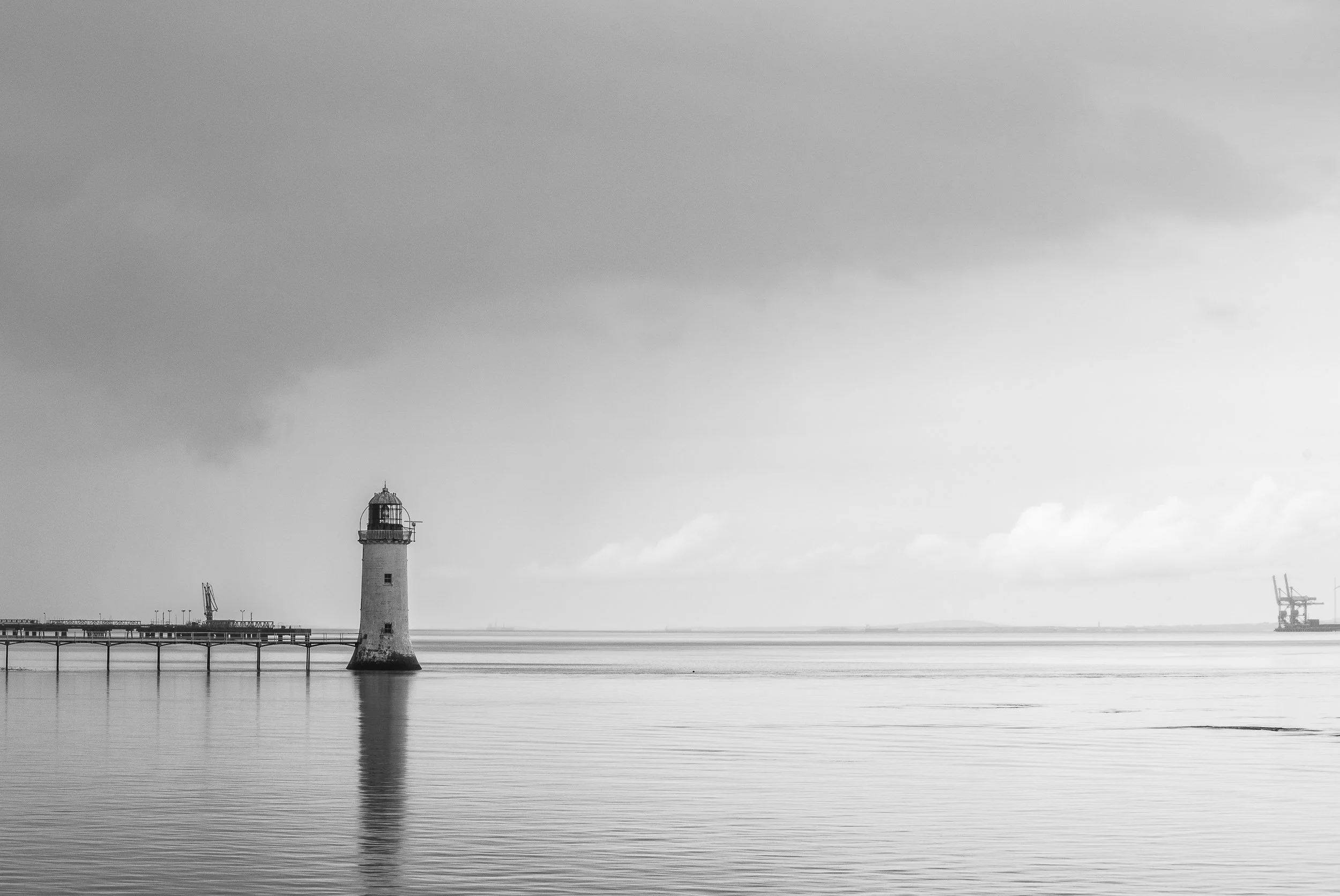 El faro de Tarbert, desde el ferry