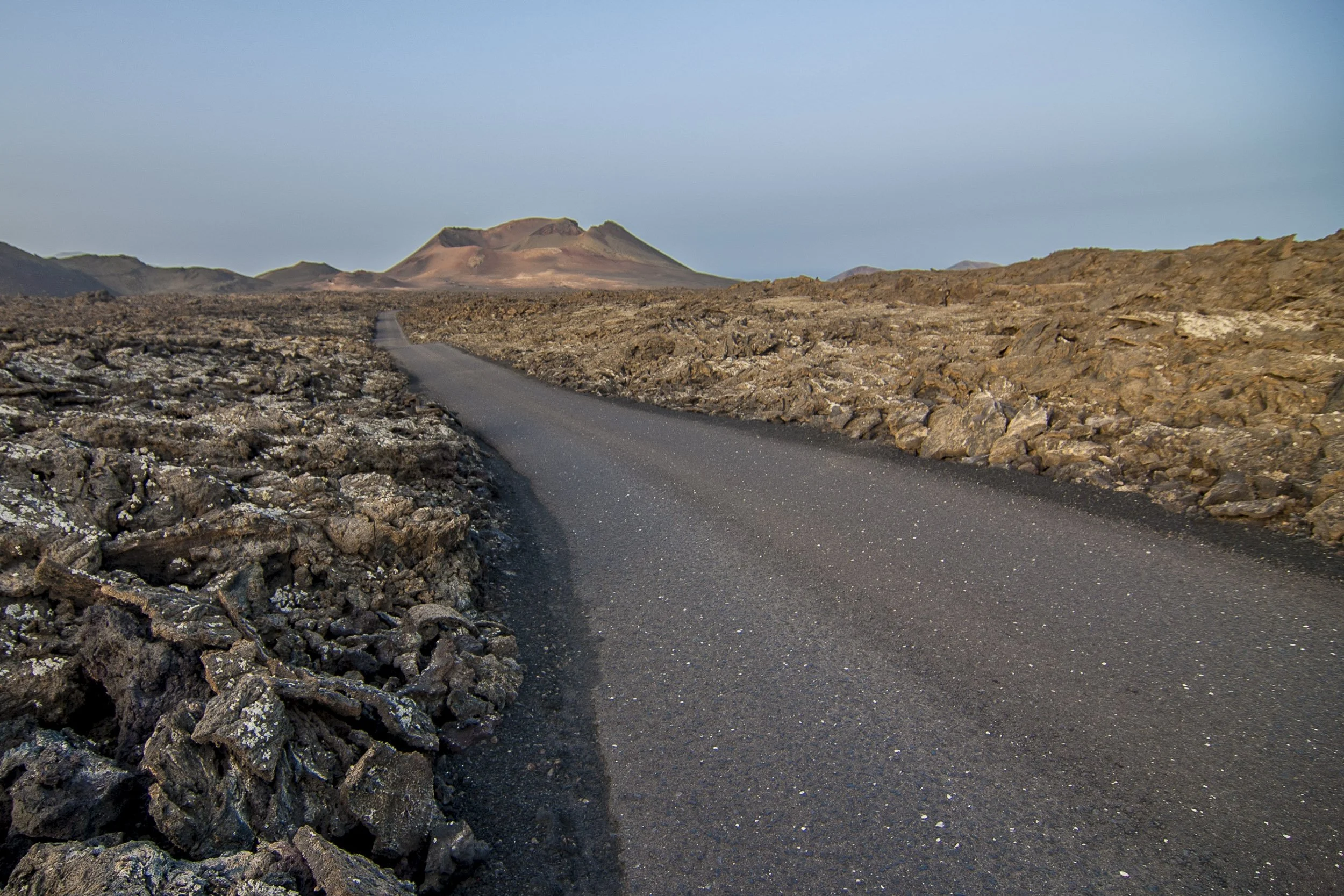Llegando a Timanfaya, Lanzarote