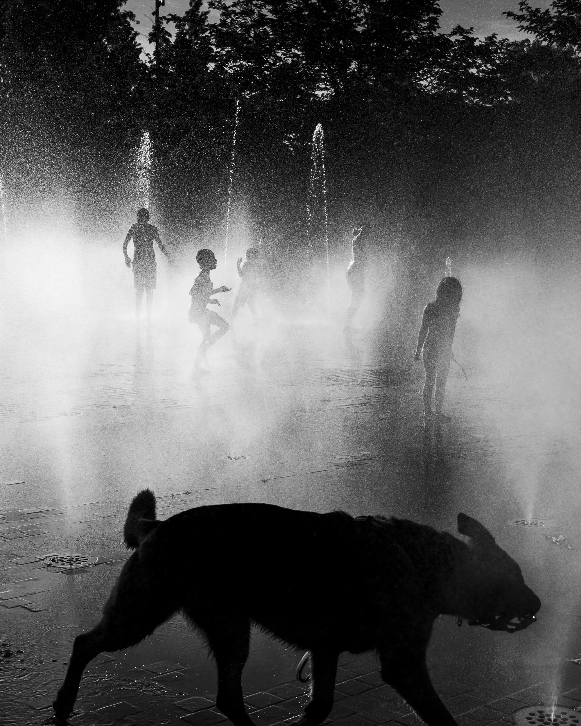 Fuentes en Madrid Río (y pequeño homenaje a Koudelka)