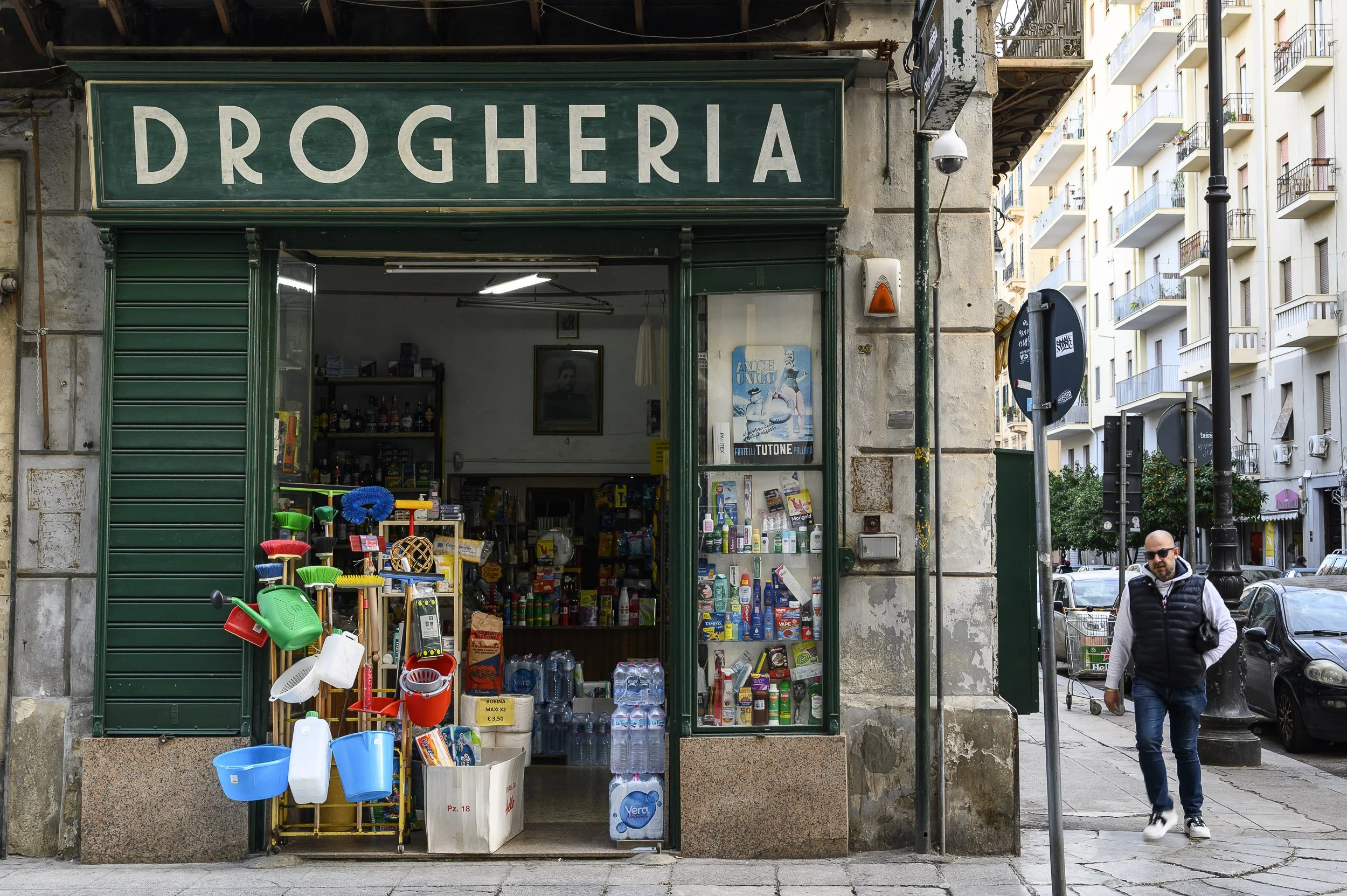 Un tienda en Palermo.