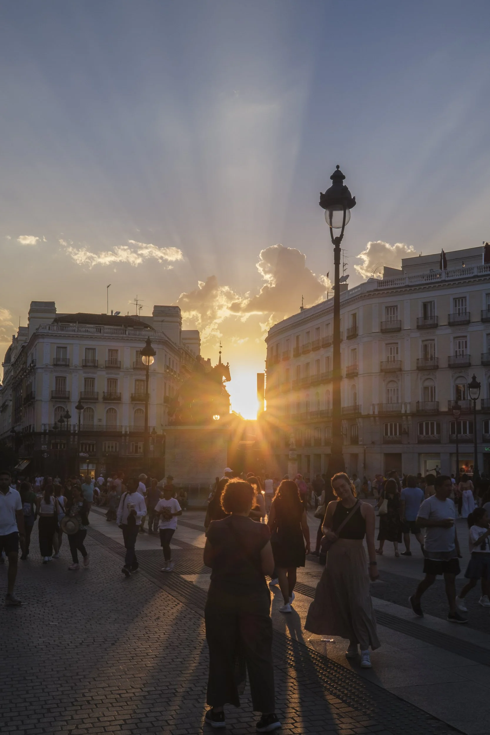 El sol en la Puerta del Sol