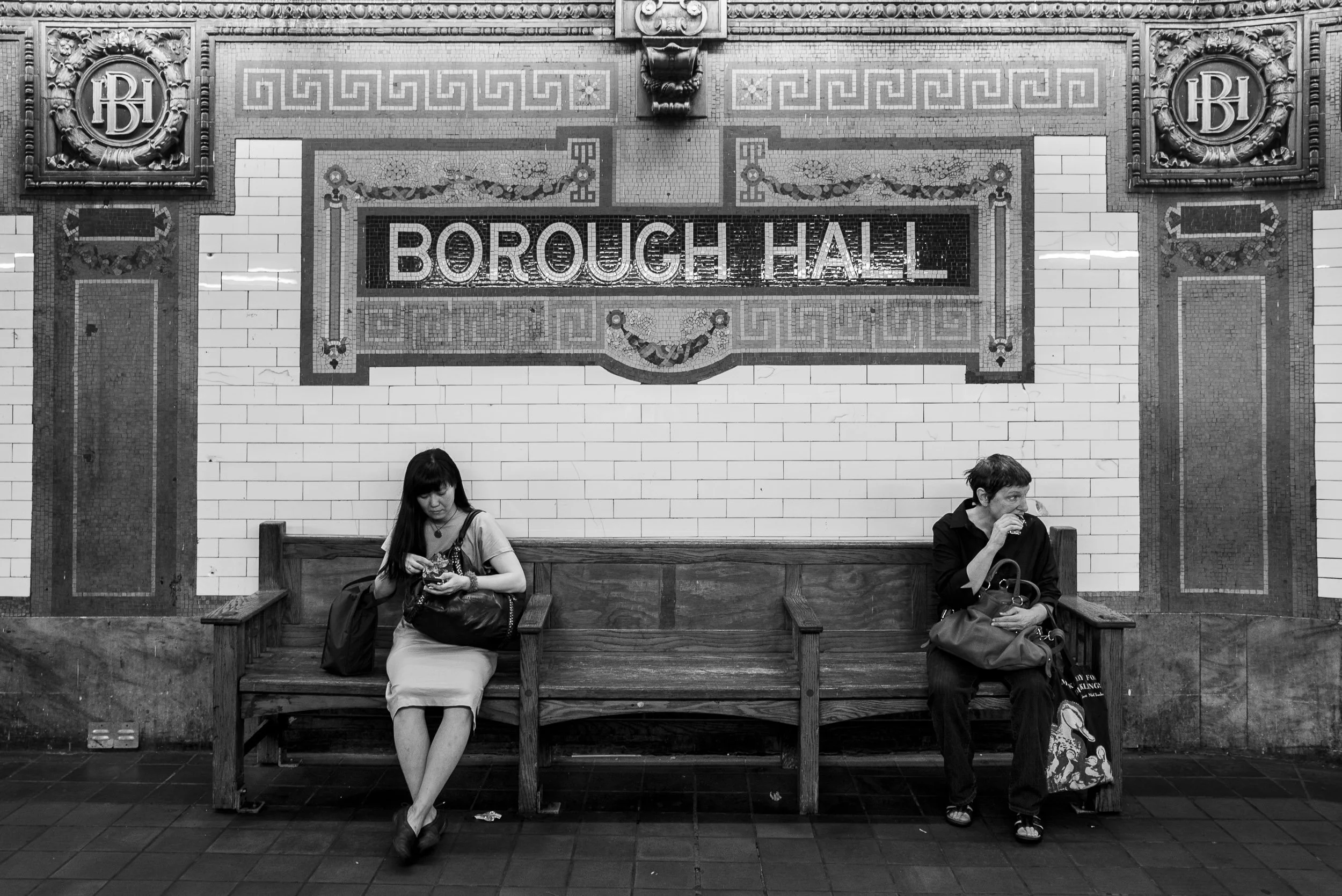 Esperando en el sur de Manhattan