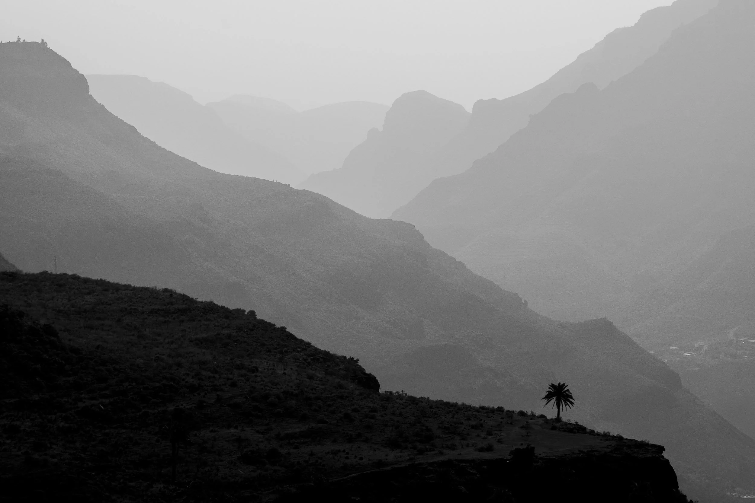 Barraco de Arguineguín, desde la presa de Chira, Gran Canaria