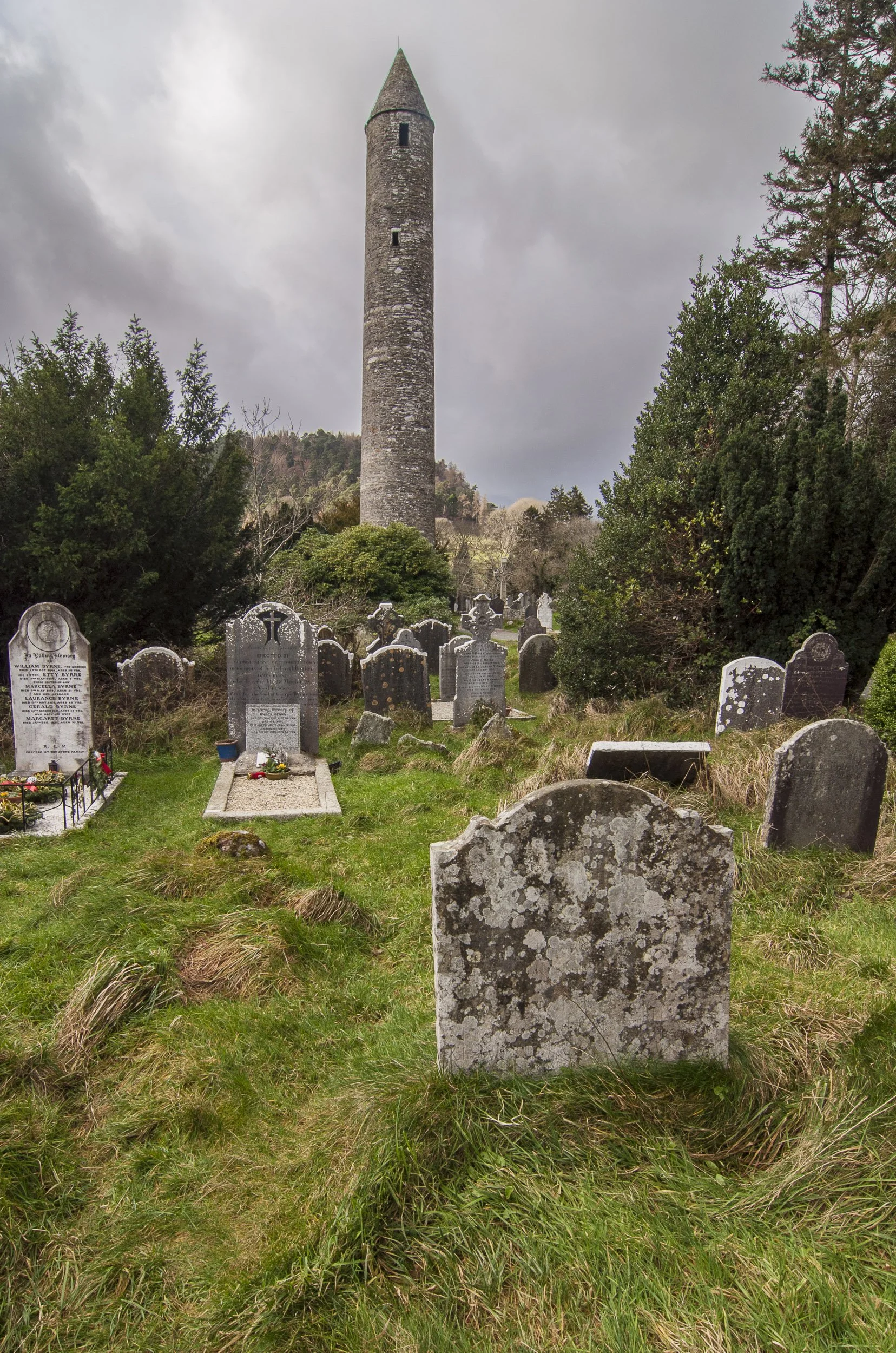 Glendalough, desde su cementerio