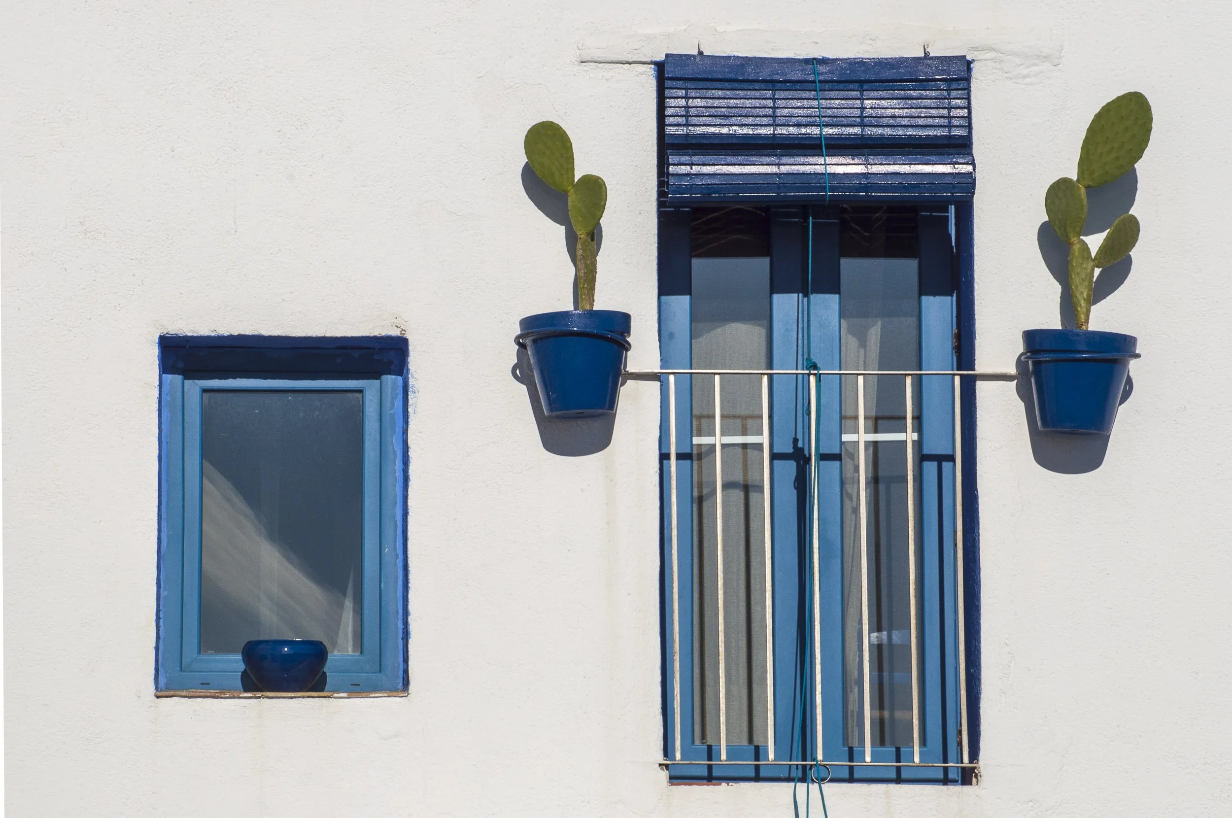 Blancos y azules en Peñíscola
