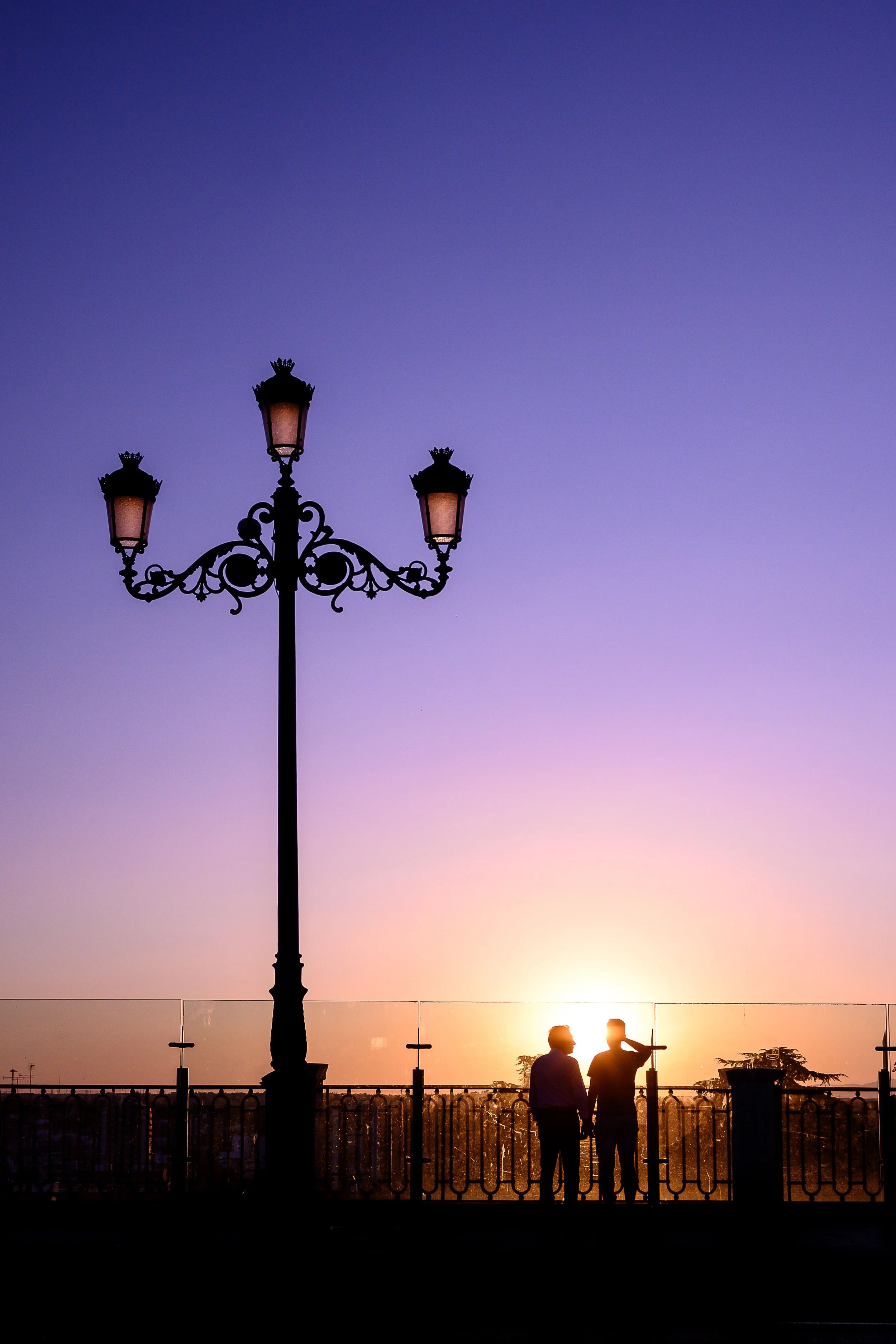 En el Viaducto de la calle Bailén