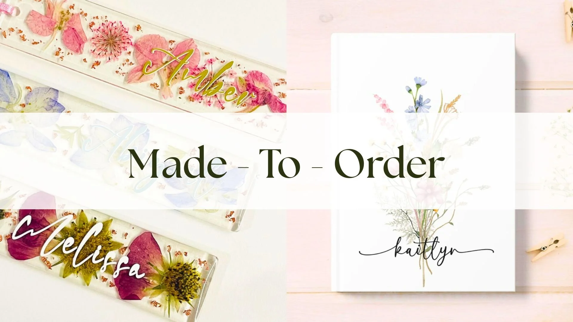 made to order bookmarks and journals