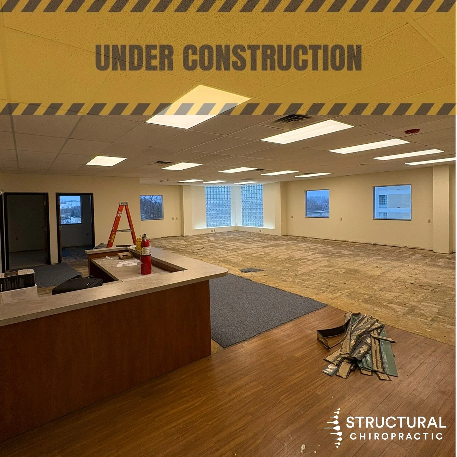 CONSTRUCTION UPDATE: Major Progress at Structural Chiropractic! 🔨✨

Exciting developments at our South Hills location - paint and lighting are now COMPLETE! (Swipe to see the transformation)

The space is really starting to come together. You can no