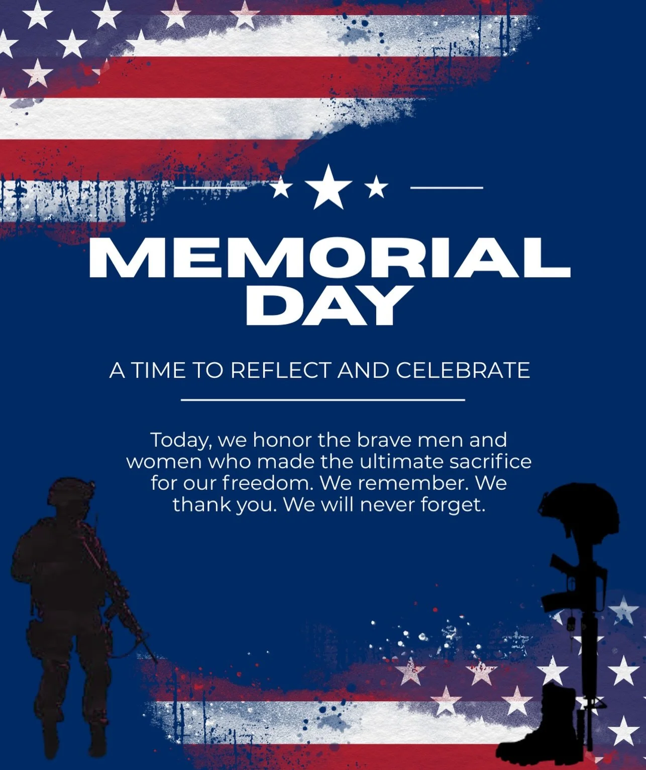 Today is a day that we honor the men and women who made the sacrifice for our freedom in this country. Without them we may never have seen the 250th anniversary of this amazing country we call home. 

From the OSR family, we honor and thank those who