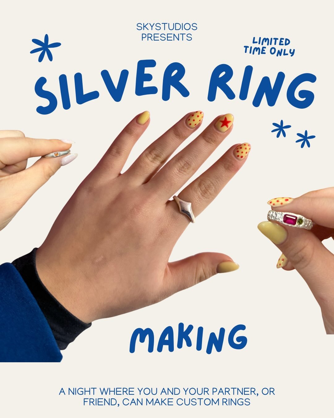 Don&rsquo;t have anything planned for Valentine&rsquo;s Day or Galentine&rsquo;s Day! Don&rsquo;t you worry! I will be hosting silver ring making classes with you and your other half to make custom matching or non-matching rings! This is a class avai