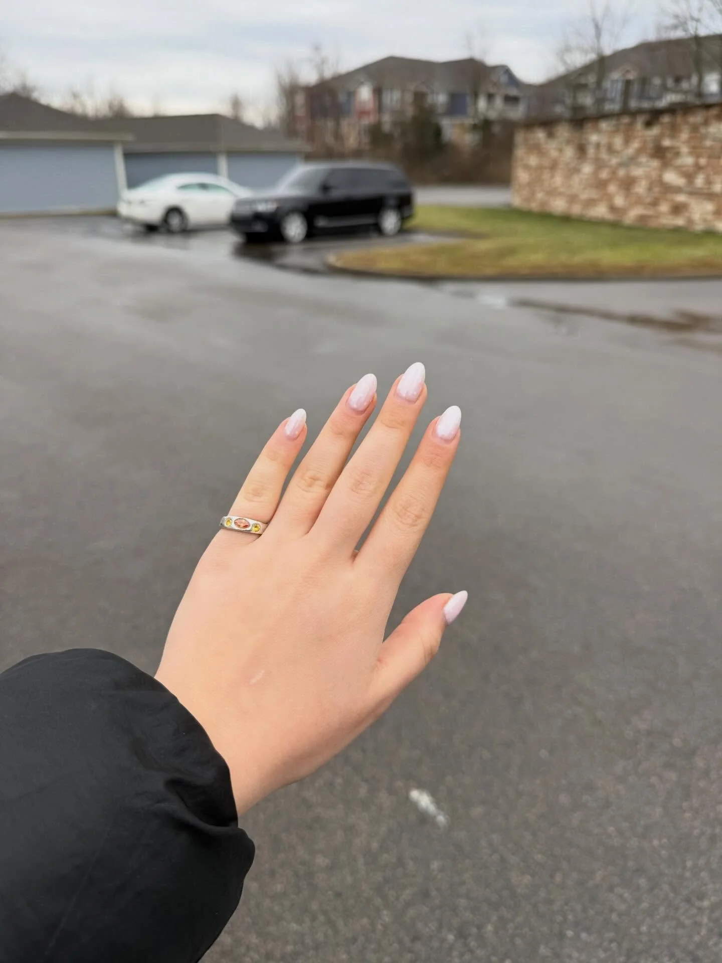 Custom ring for @k8ie.thompson and obsessed with how it came out!! #silverring #silverjewellery #silverclayjewellery #silverclay #fypage