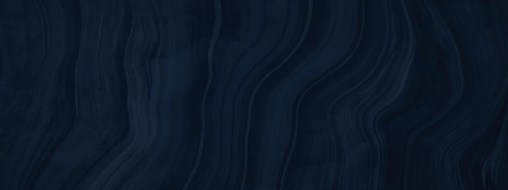 Dark blue abstract background with curved line patterns.