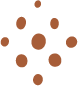 Illustrated diamond pattern of dots