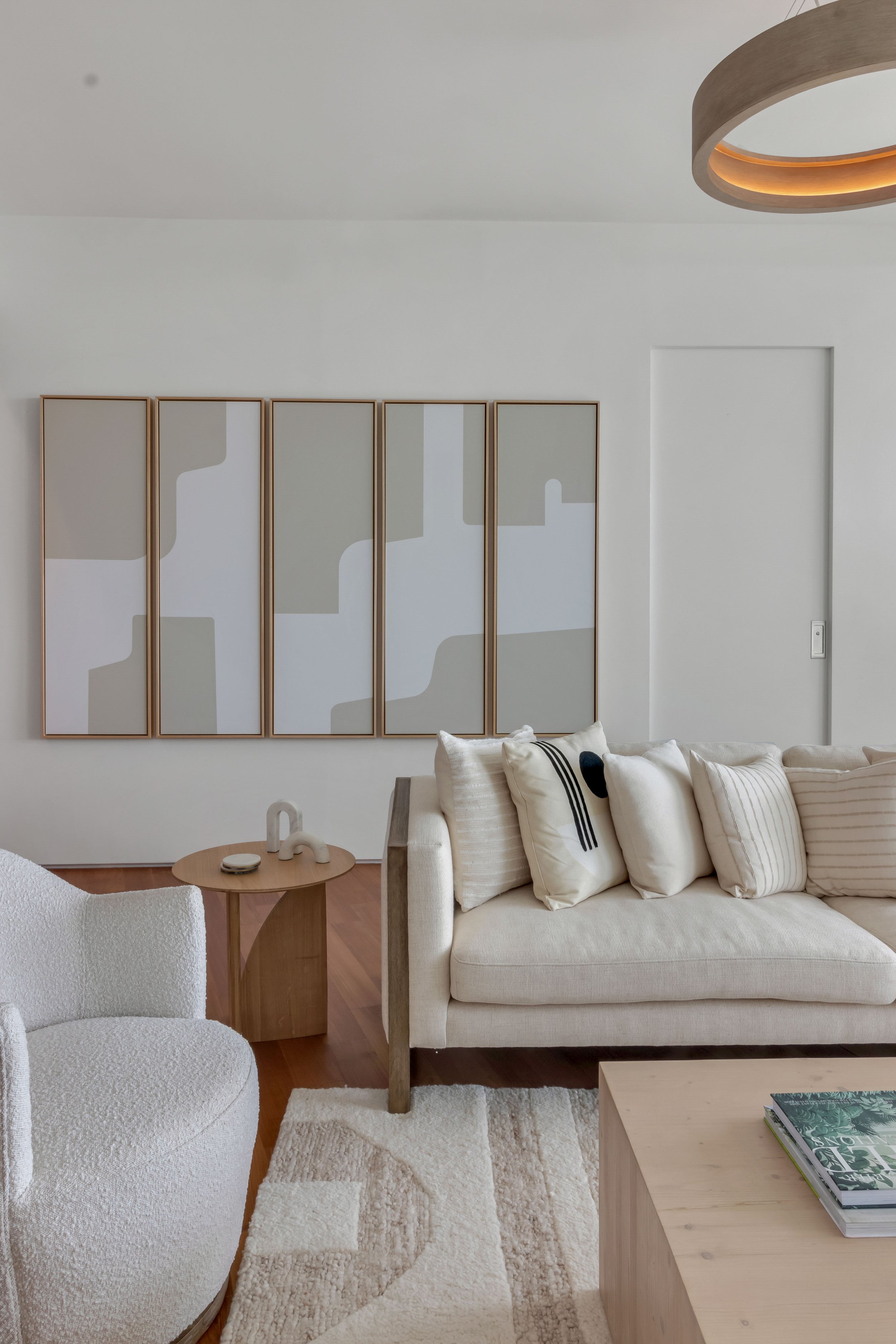 Modern living room - Monad Terrace - "New Miami" Coastal Design - CURATED. Studio