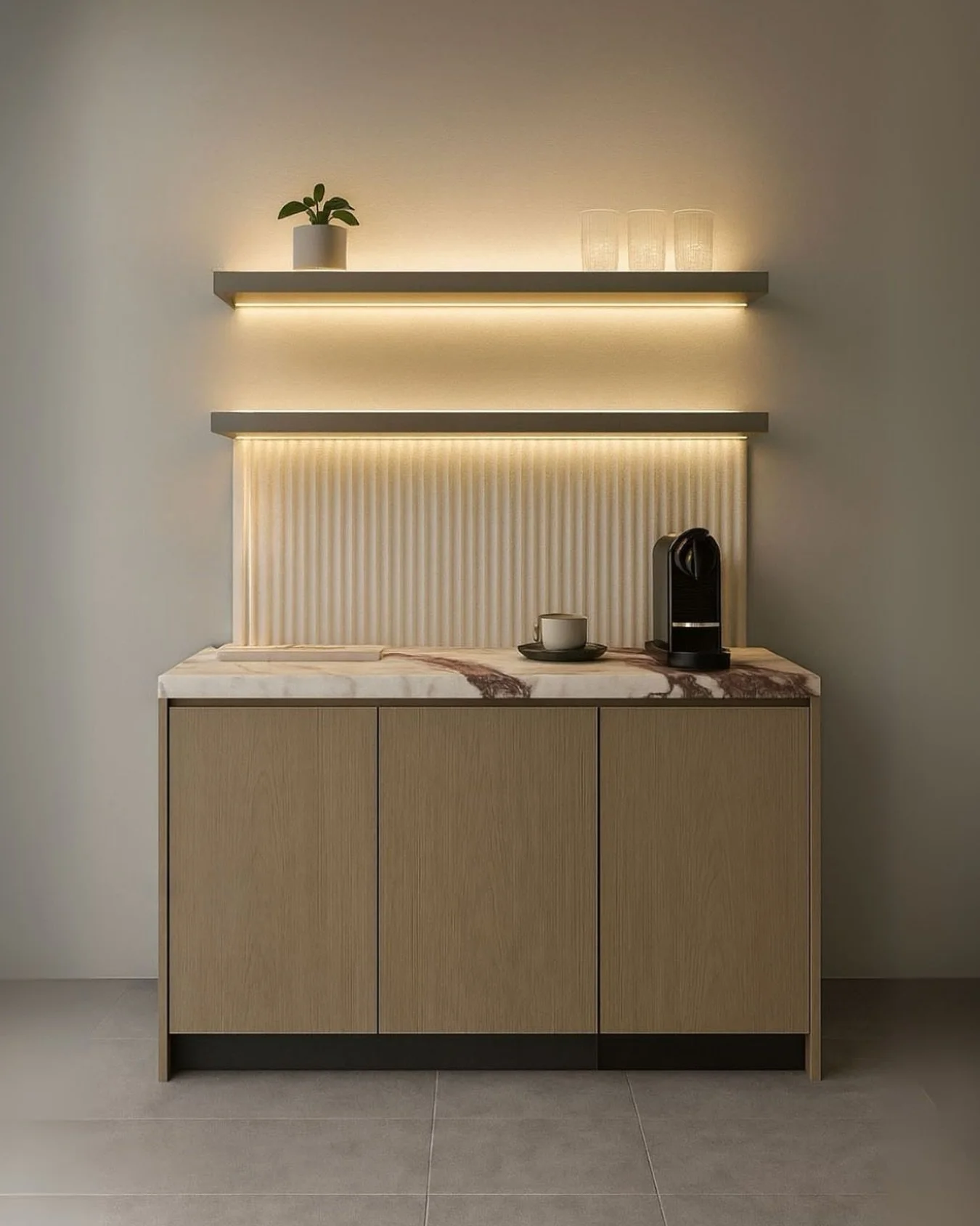 A peek behind the scenes: we&rsquo;re designing a coffee bar for our new office.
 
The renderings aren&rsquo;t final just yet, but they give a glimpse of the vision taking shape. Function meets design, even in the spaces that fuel our mornings.
 
Sta