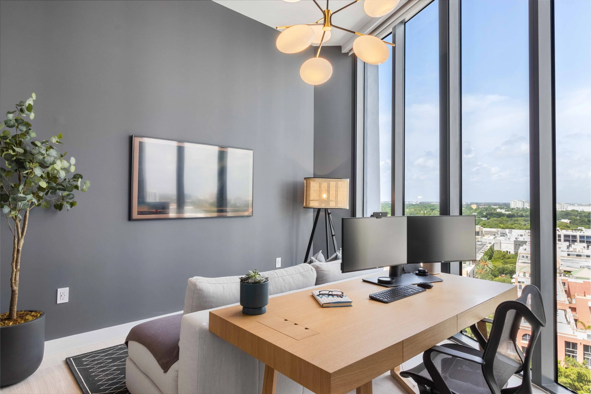 Modern office - Park Grove Condo - Coastal Contemporary Design - CURATED. Studio