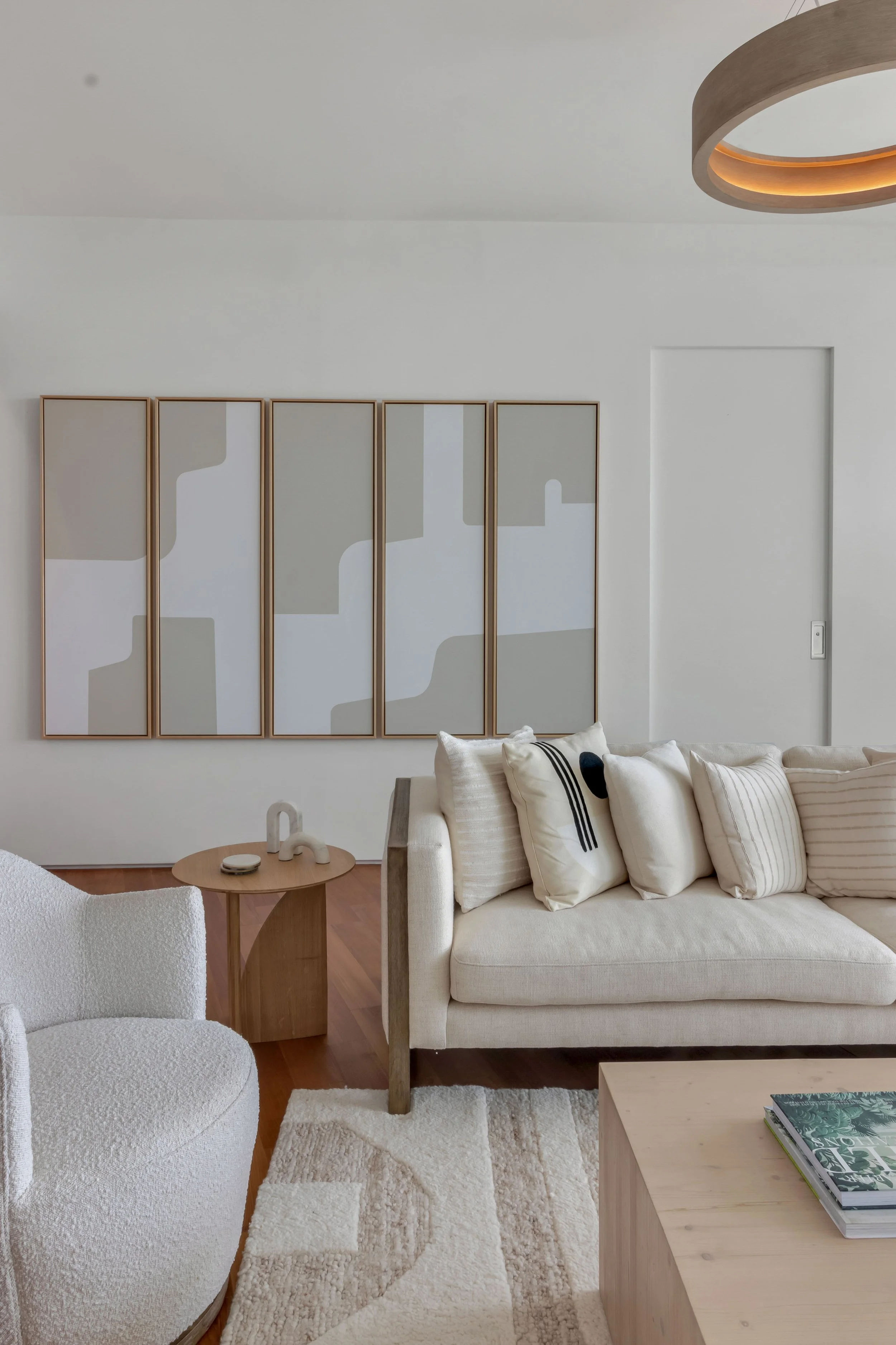 Modern living room - Monad Terrace - "New Miami" Coastal Design - CURATED. Studio