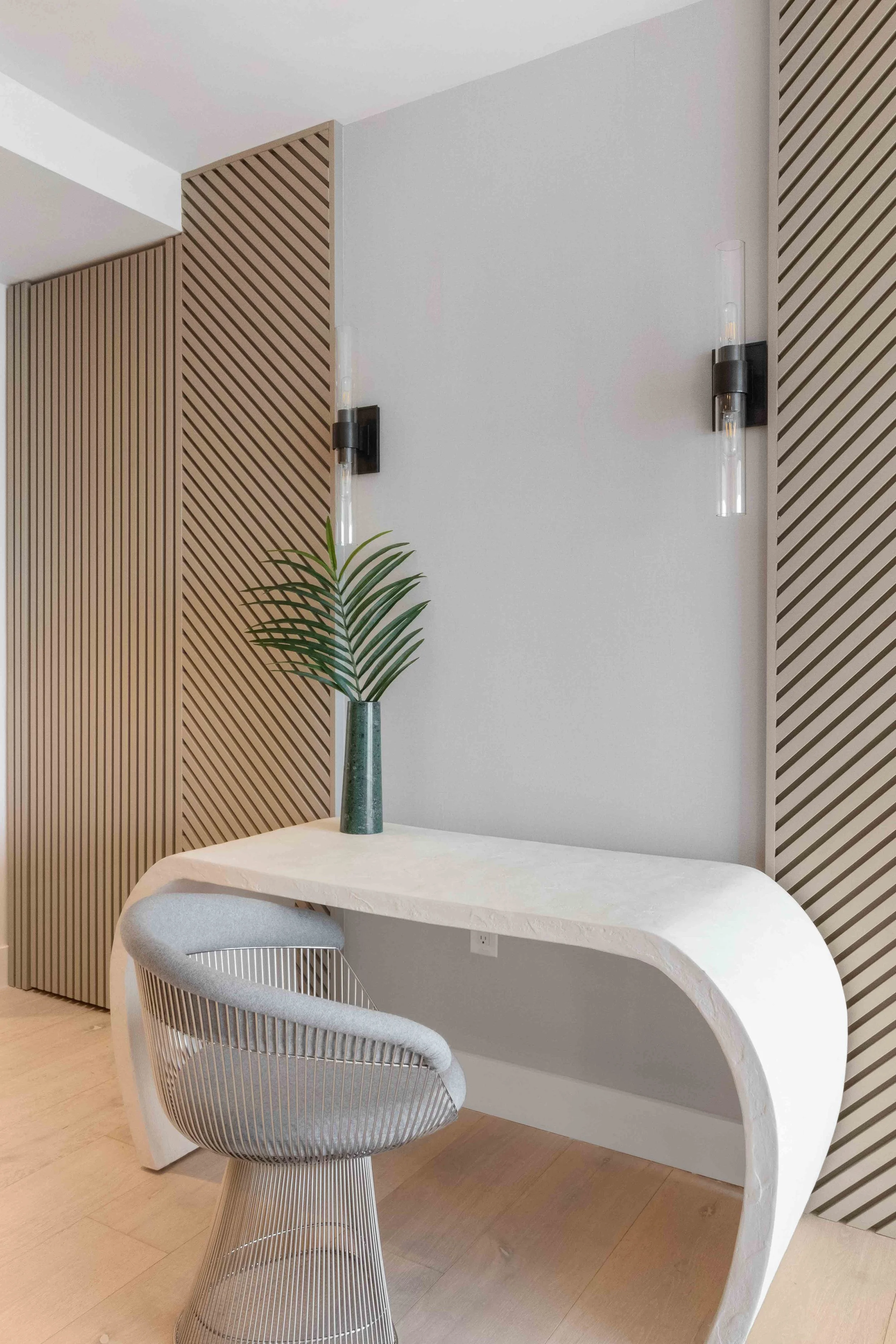 Makeup and desk space- Murano Grande - South of Fifth Design - CURATED. Studio